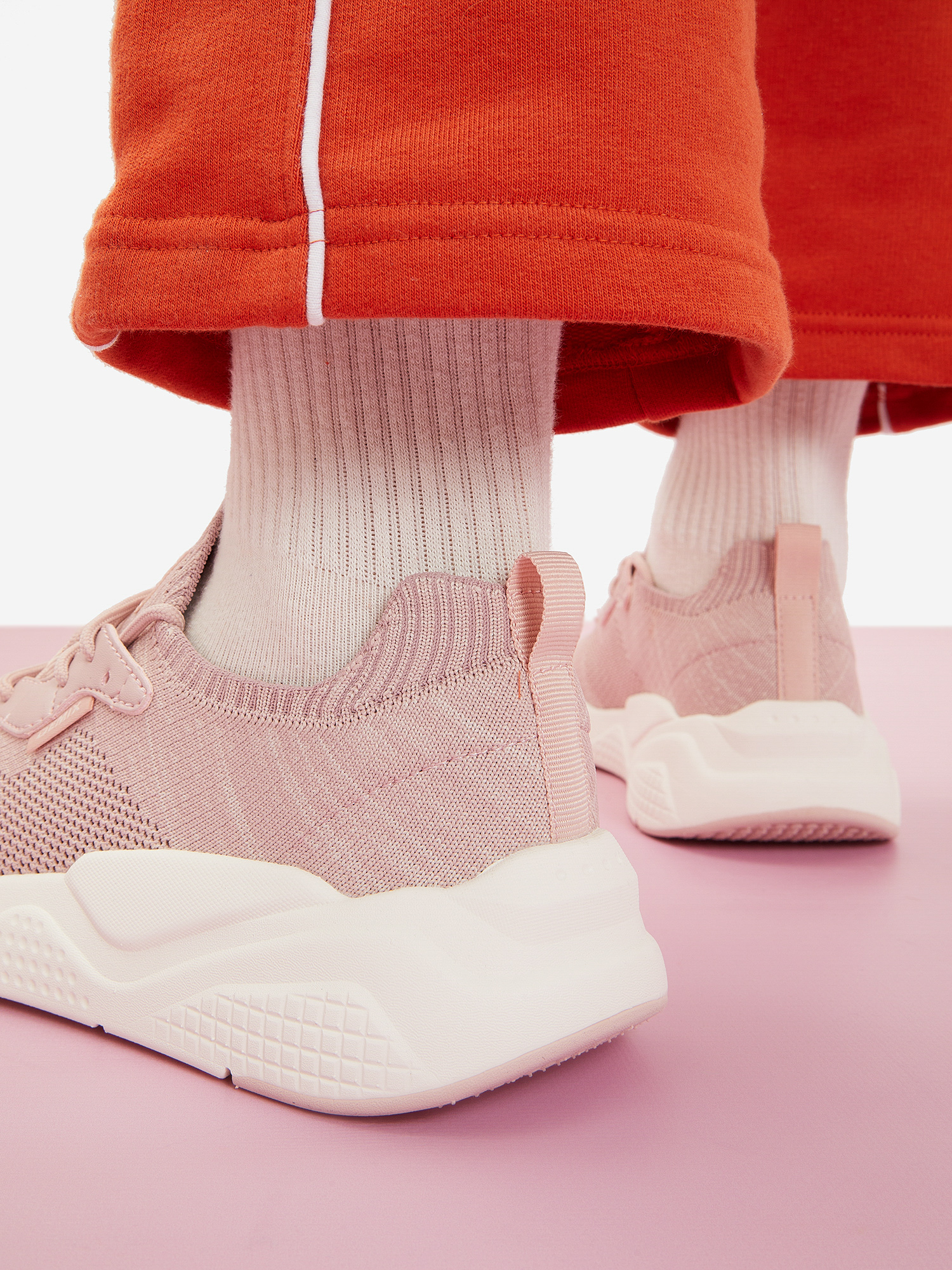 фото Кроссовки женские demix sprinter vibe knit, розовый
