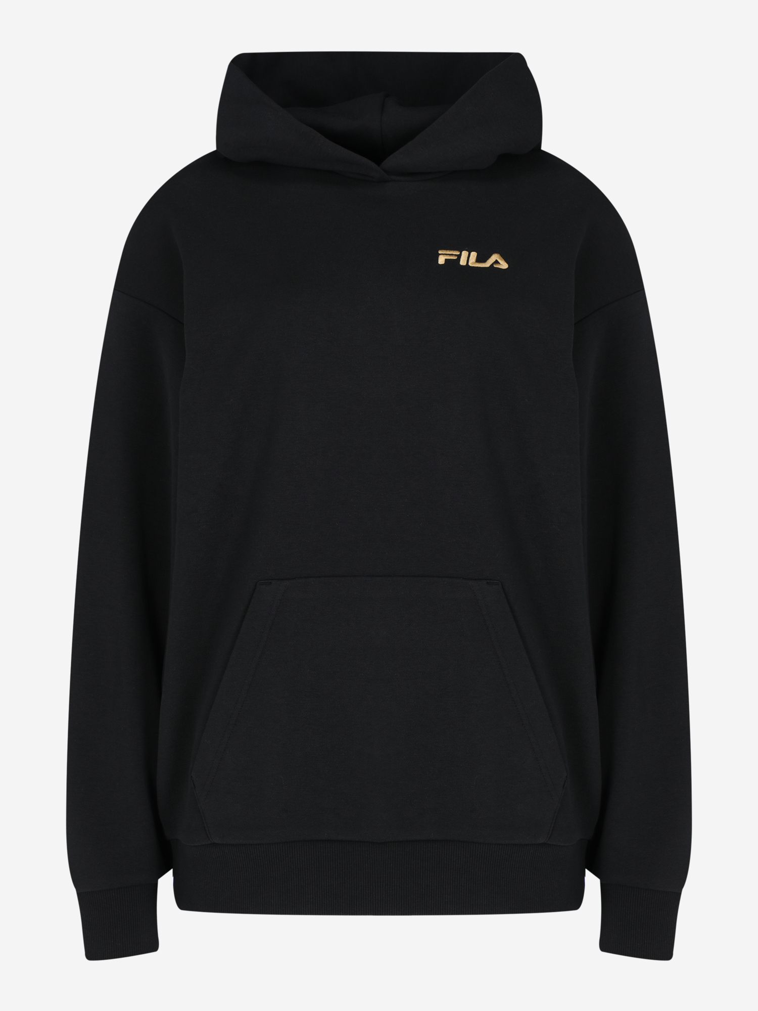 фото Худи женское оверсайз fila, черный