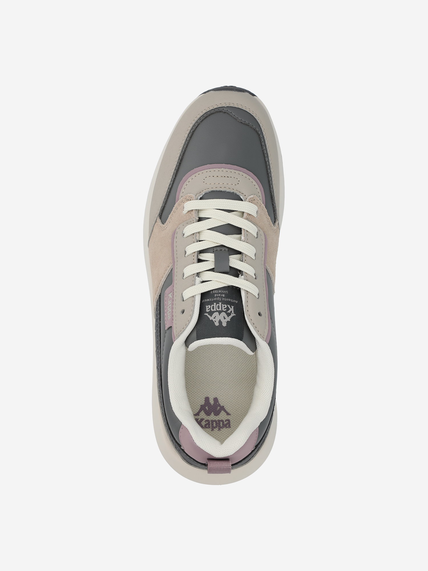 фото Кроссовки женские kappa authentic run lt, серый