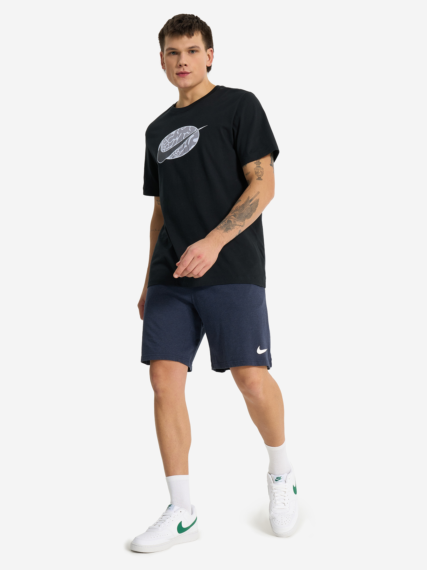 фото Футболка мужская nike swoosh, черный