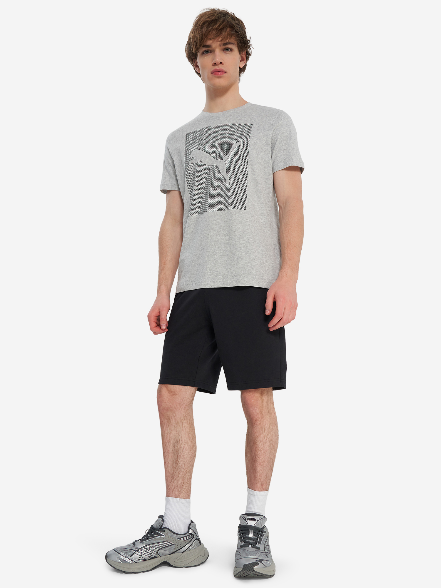 фото Футболка мужская puma graphics, серый