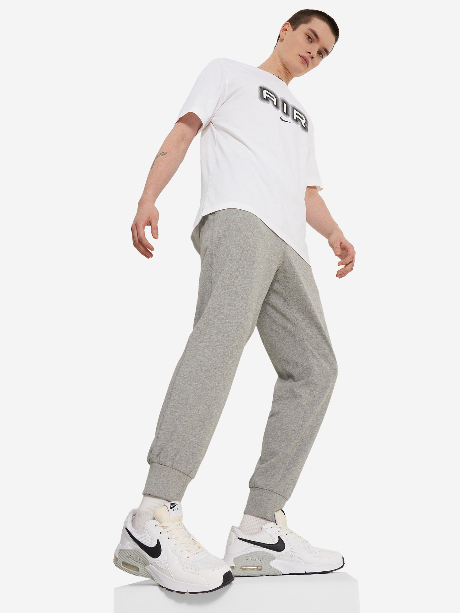 фото Брюки мужские nike nk club, серый