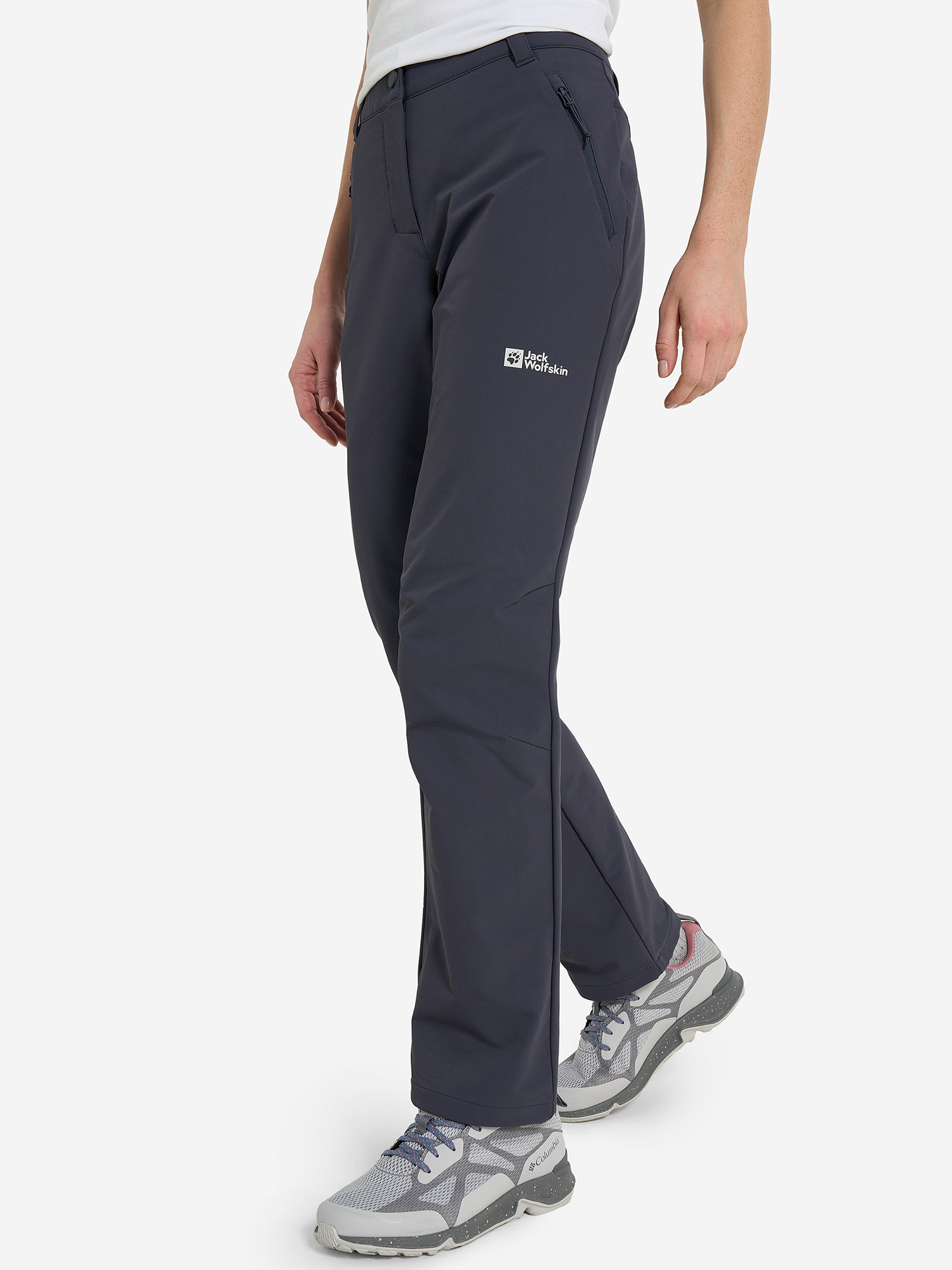 фото Брюки женские jack wolfskin activate thermic, серый