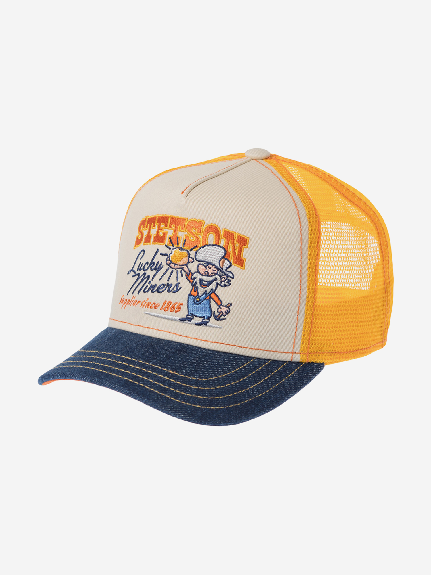 Бейсболка с сеточкой STETSON 7741103K TRUCKER CAP LUCKY MINERS (бежевый), Бежевый
Бейсболка с сеточкой STETSON 7741103K TRUCKER CAP LUCKY MINERS (бежевый), Бежевый