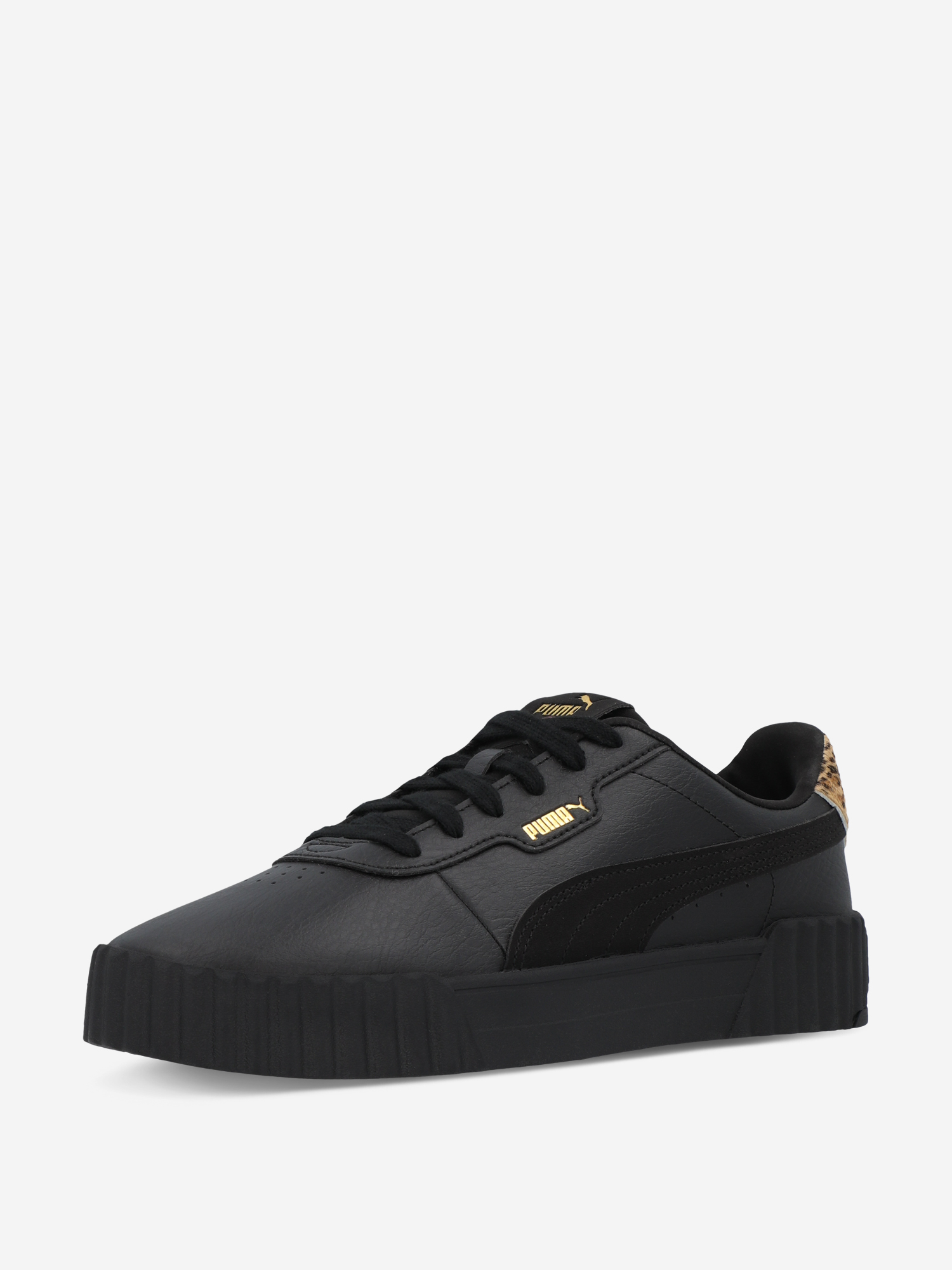 фото Кеды женские puma carina 3.0 animal flair, черный