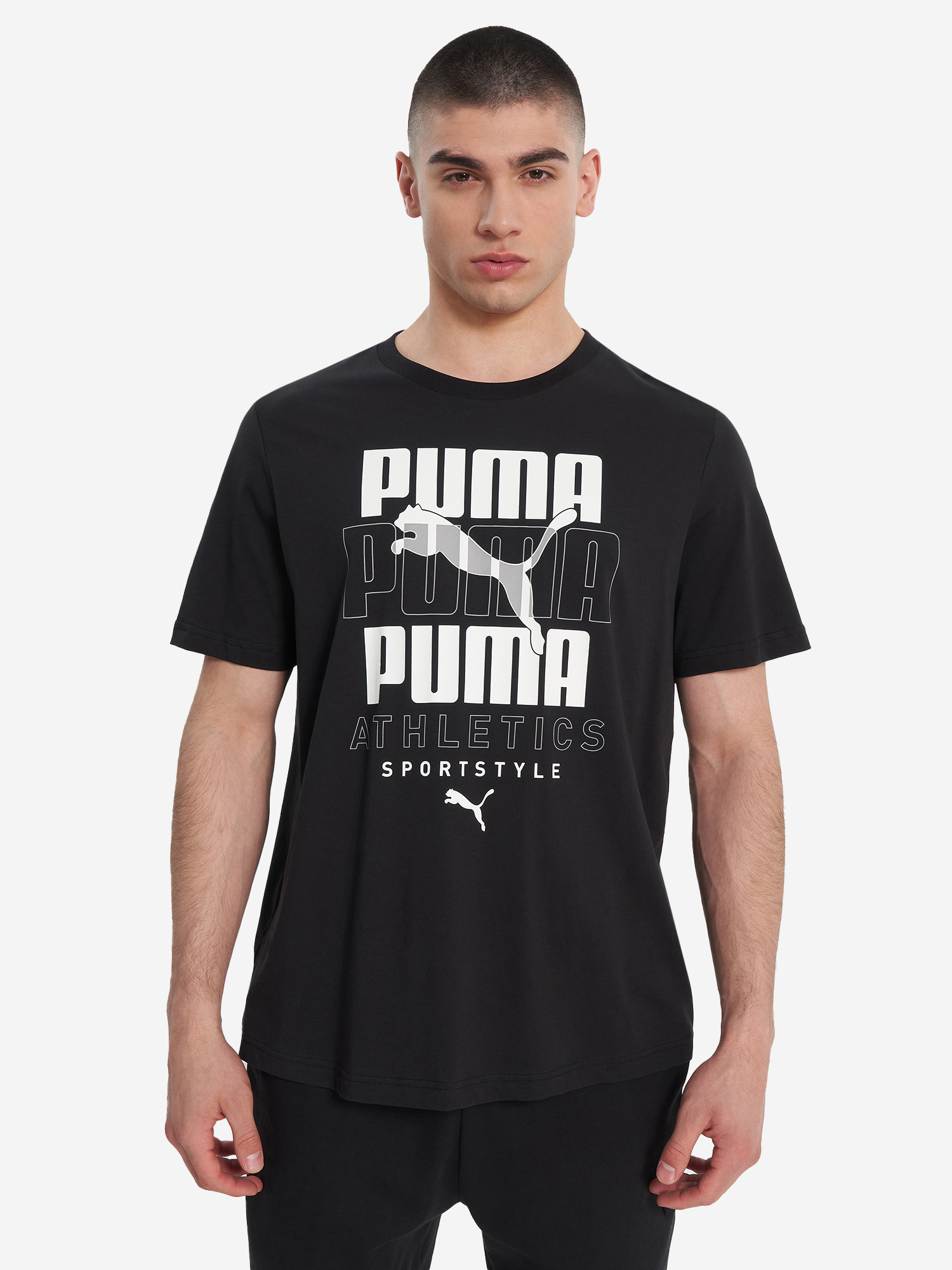 фото Футболка мужская puma graphic, черный