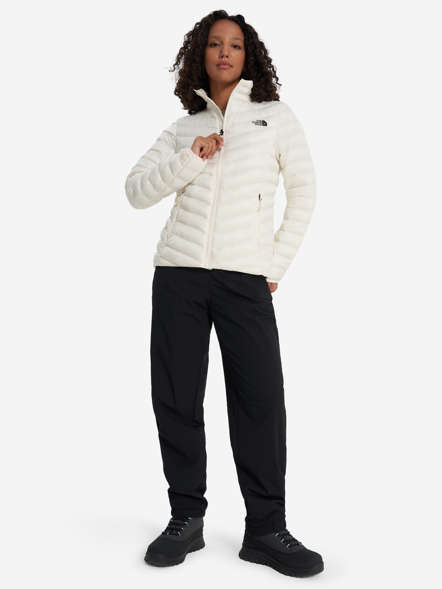 фото Куртка утепленная женская the north face huila synth, бежевый