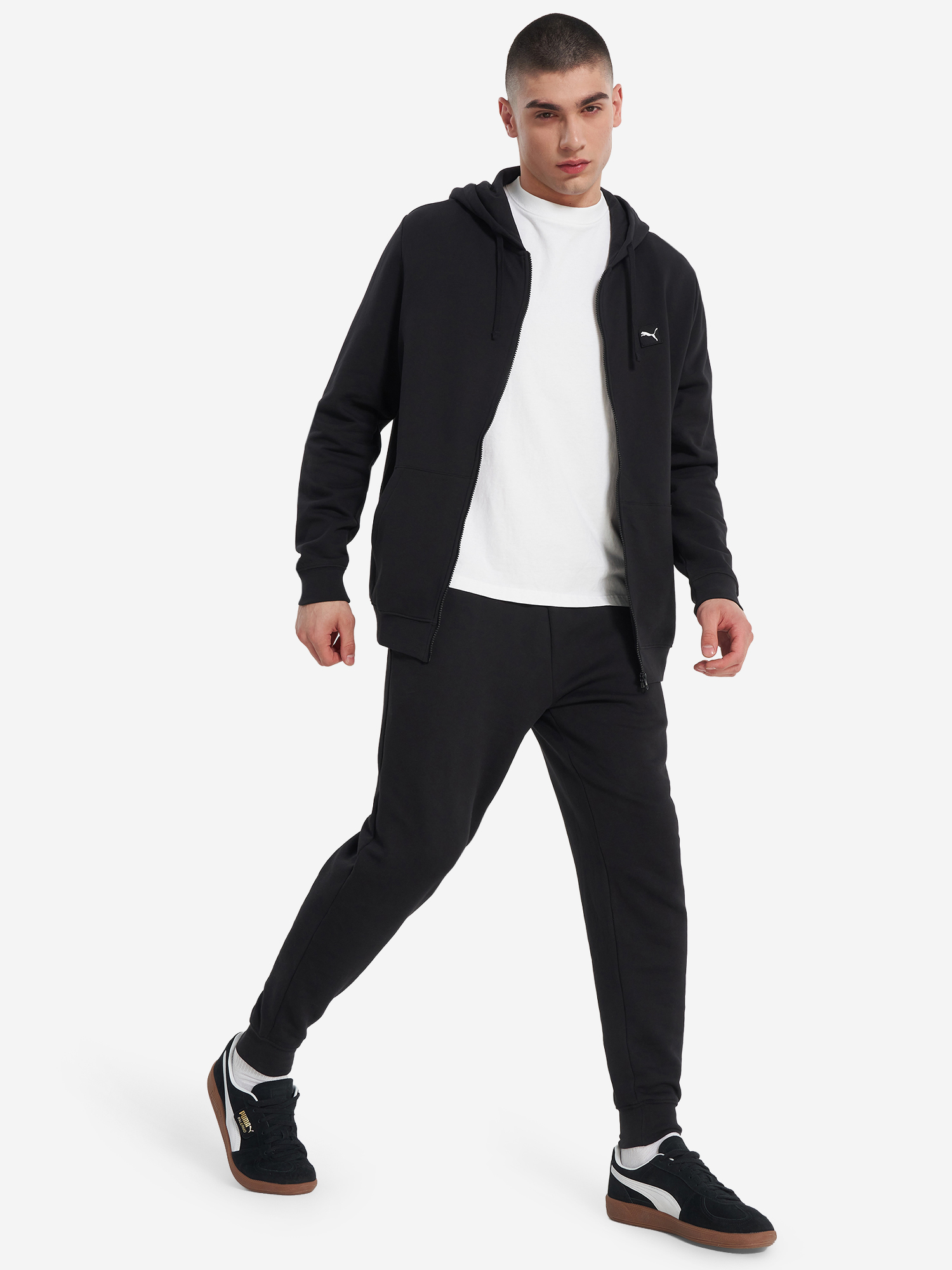 фото Толстовка мужская puma ess elevated, черный