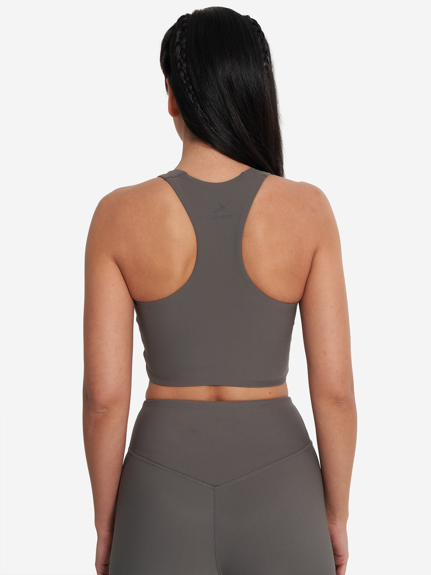 фото Топ бра спортивный demix highflow yoga longline, серый