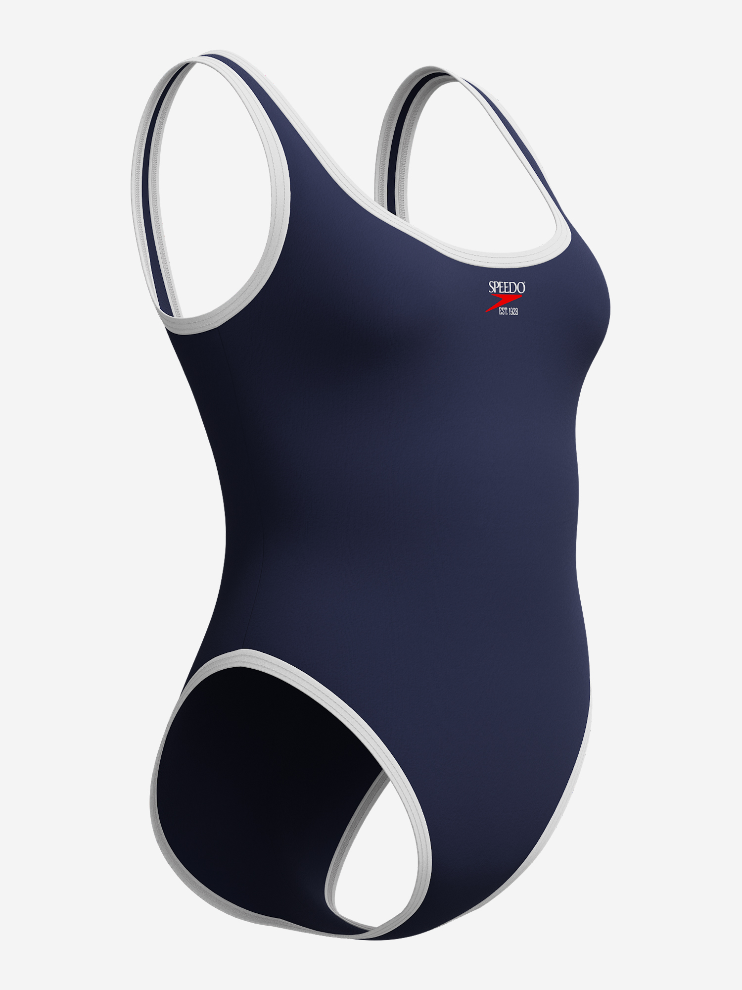 фото Купальник слитный женский speedo solid scoop, синий