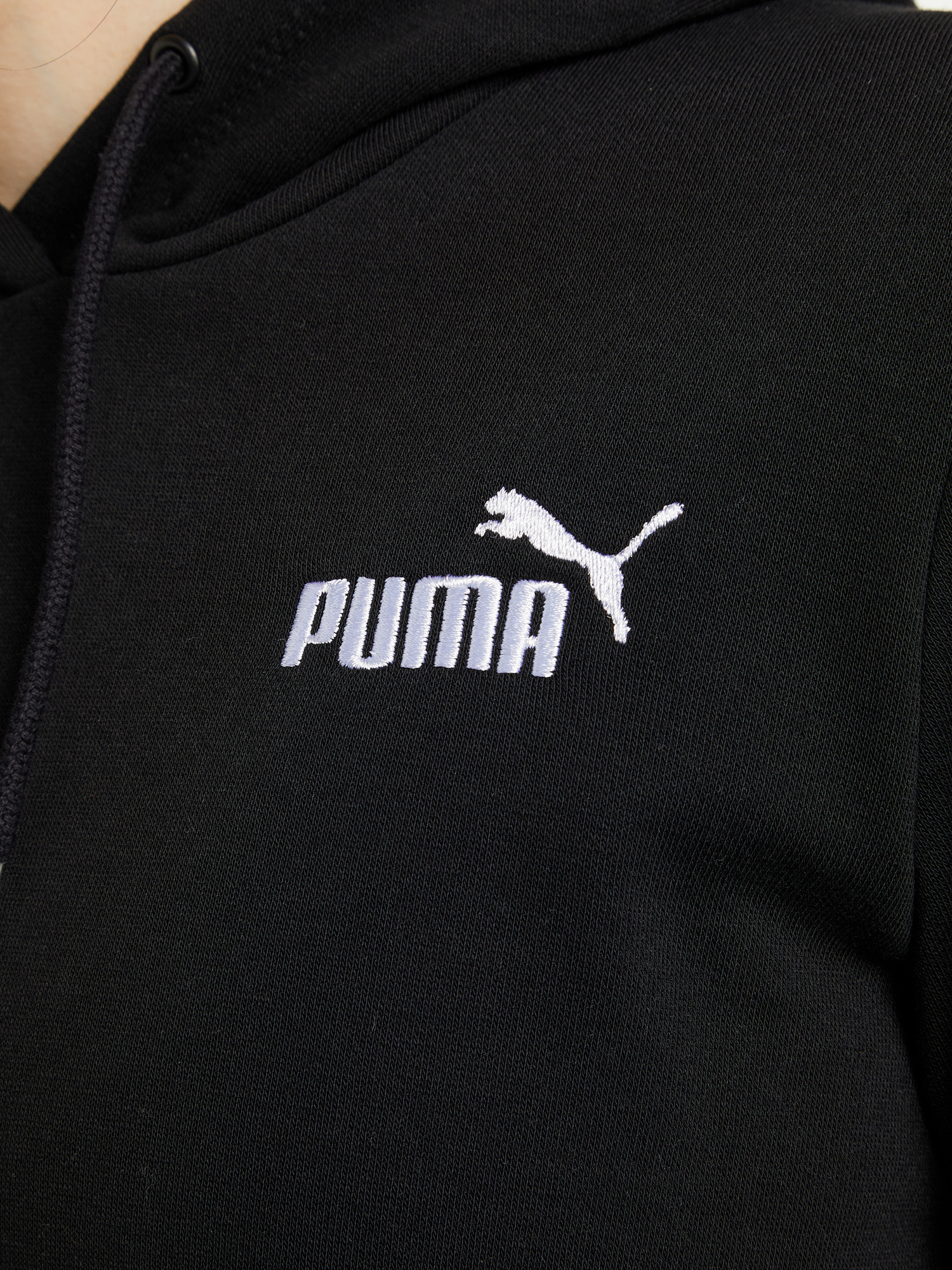 фото Худи женское puma ess+ embroidery, черный