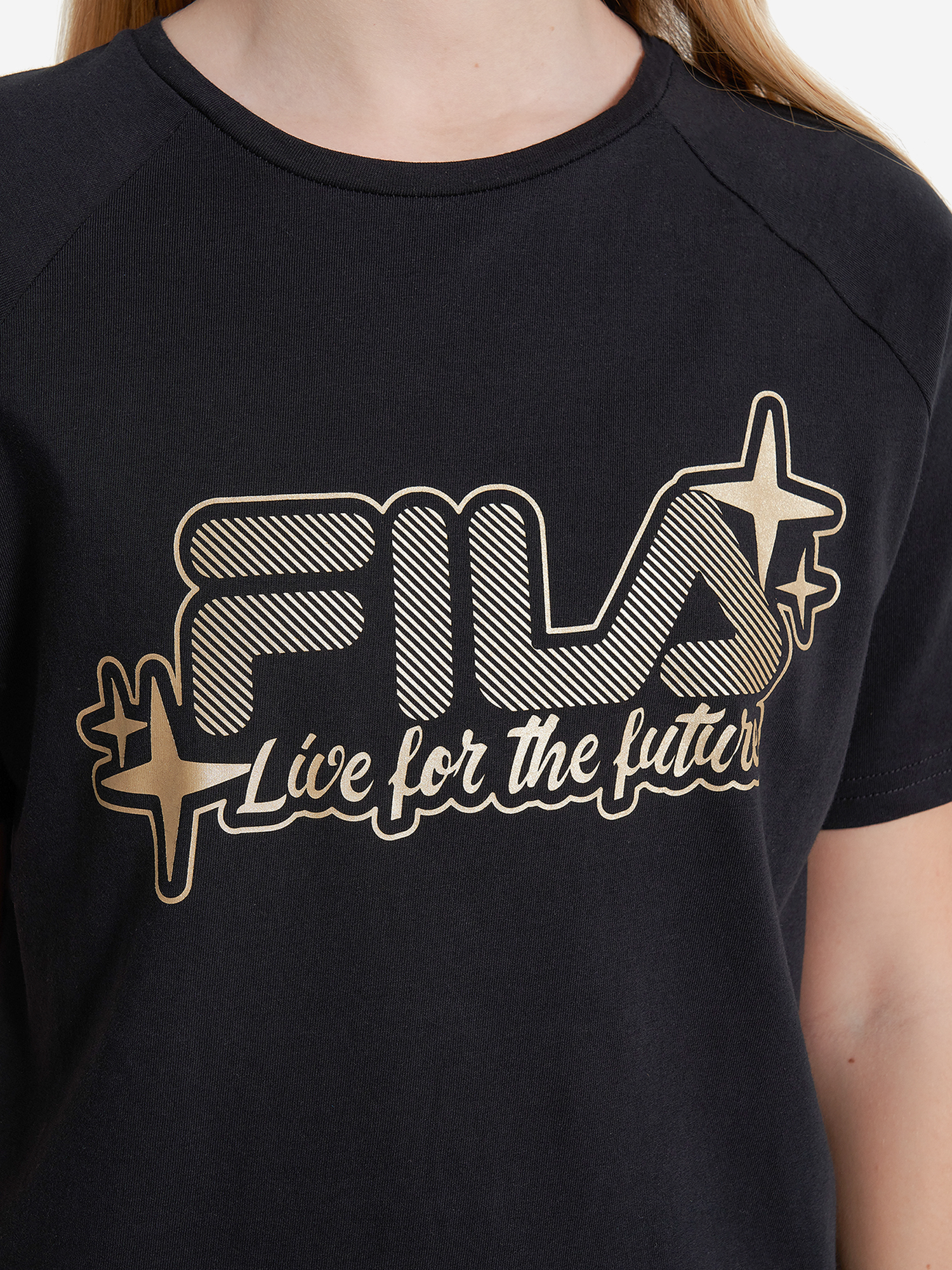 фото Футболка для девочек fila, черный