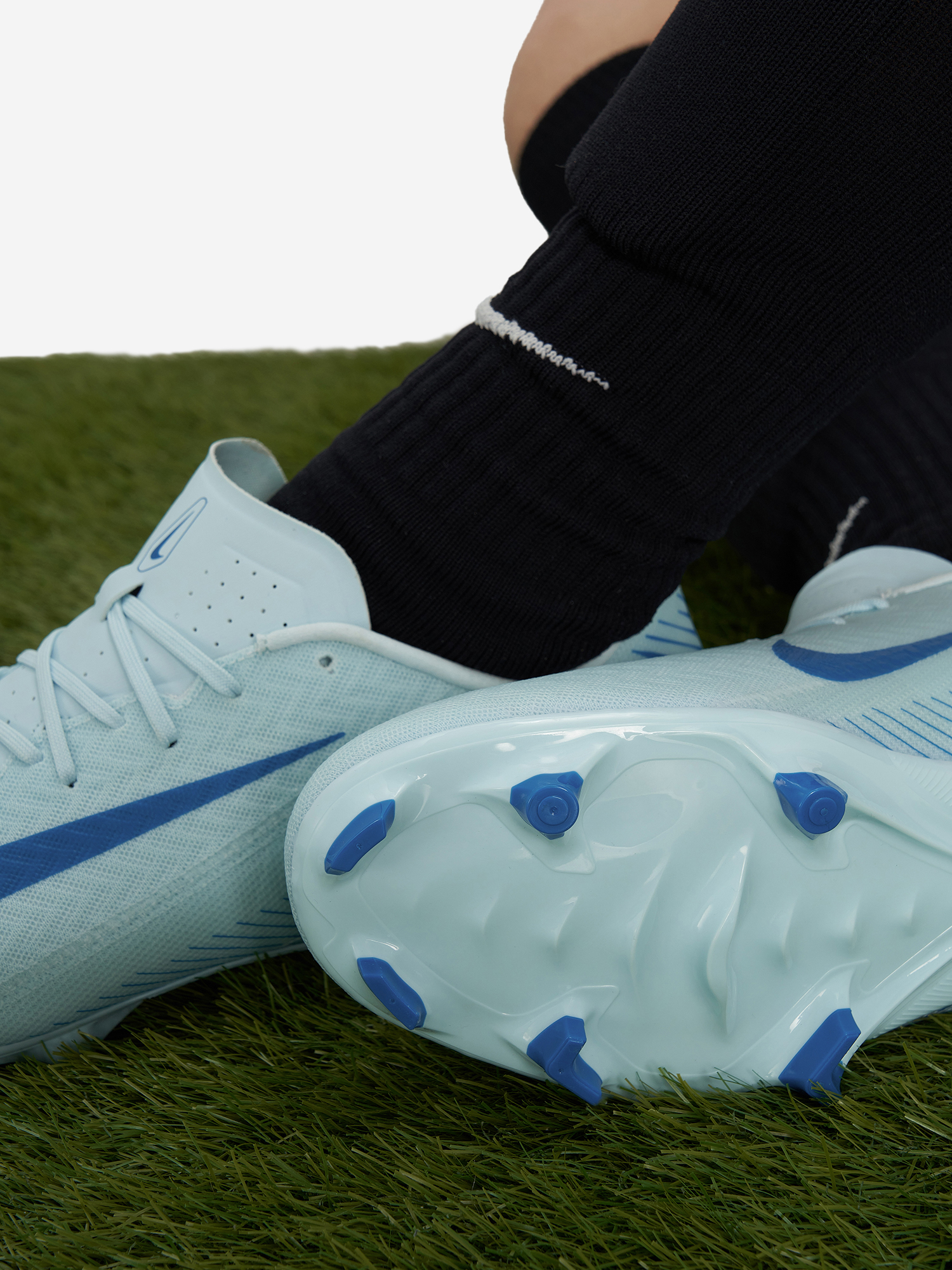 фото Бутсы мужские nike zoom vapor 16 academy fg/mg, синий
