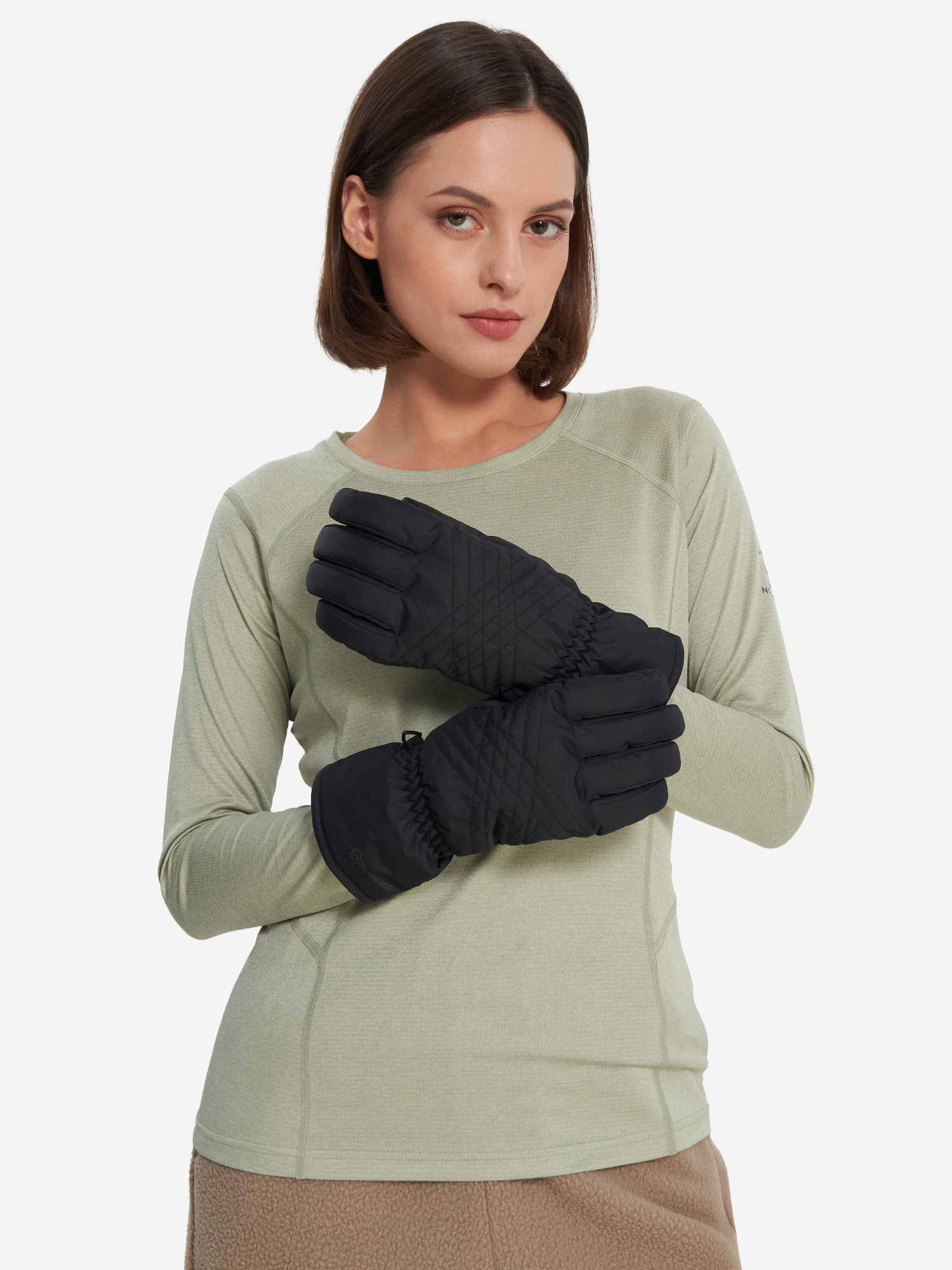 фото Перчатки glissade, черный