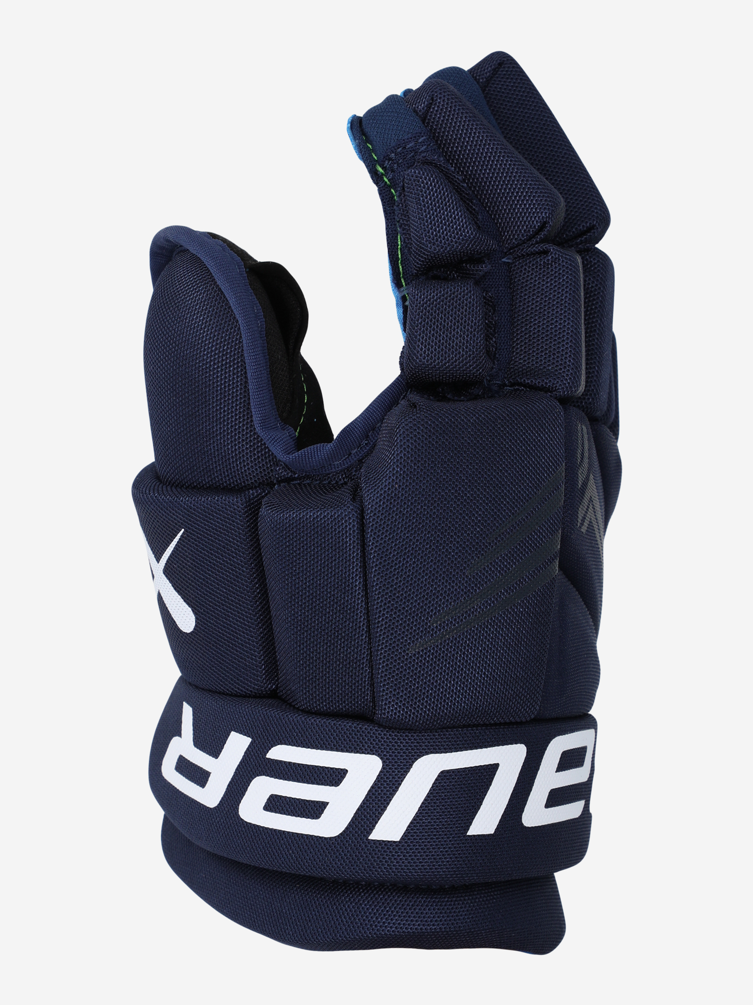 фото Перчатки хоккейные детские bauer x glove-jr, синий
