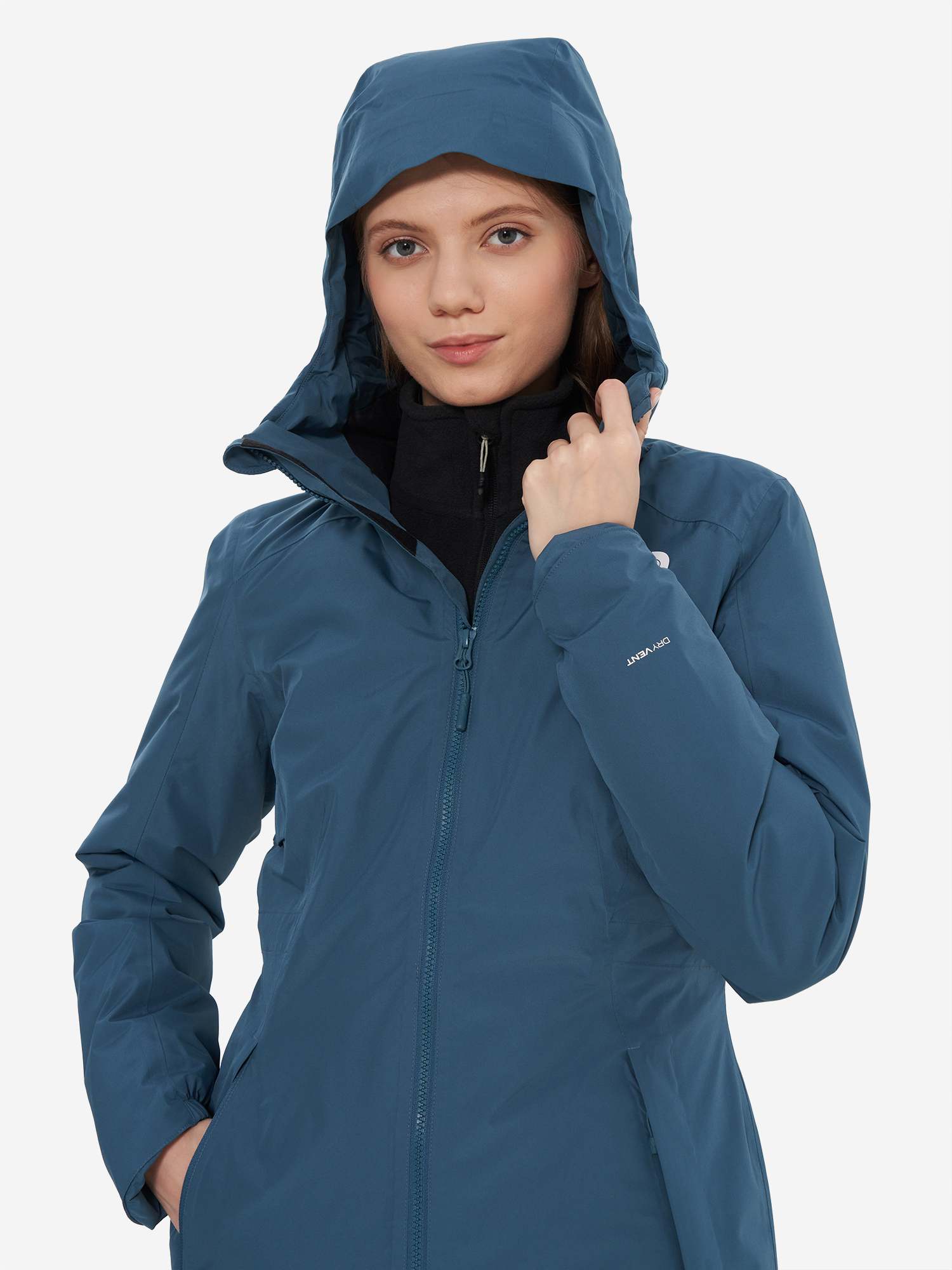 фото Куртка утепленная женская the north face hikesteller insulated, синий