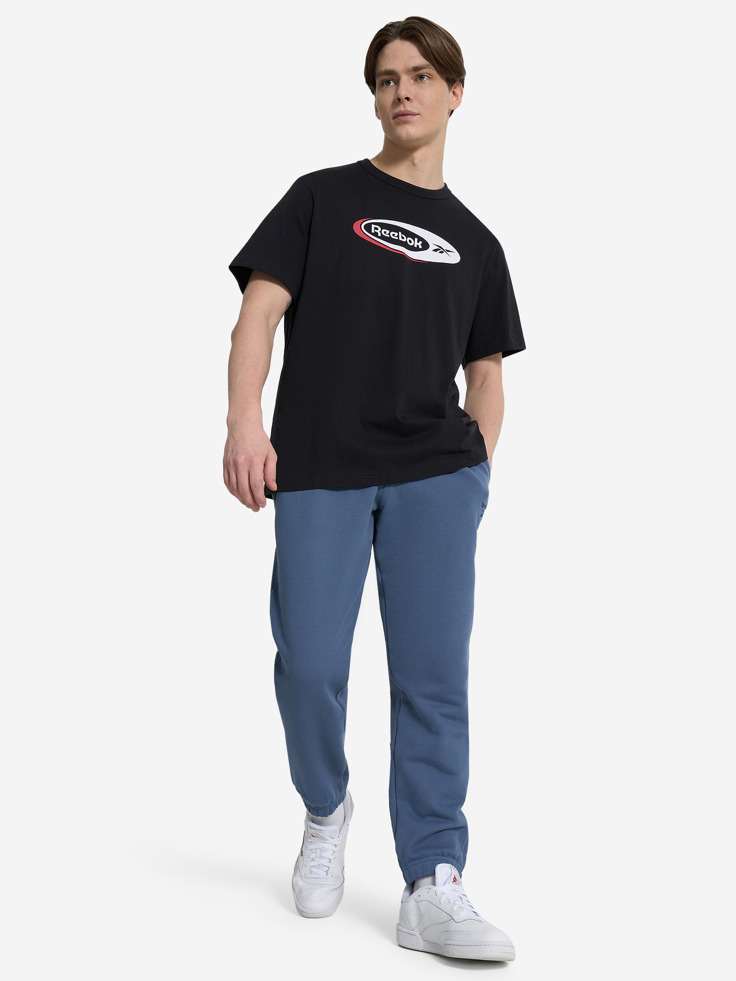 фото Футболка мужская reebok ri brand proud, черный