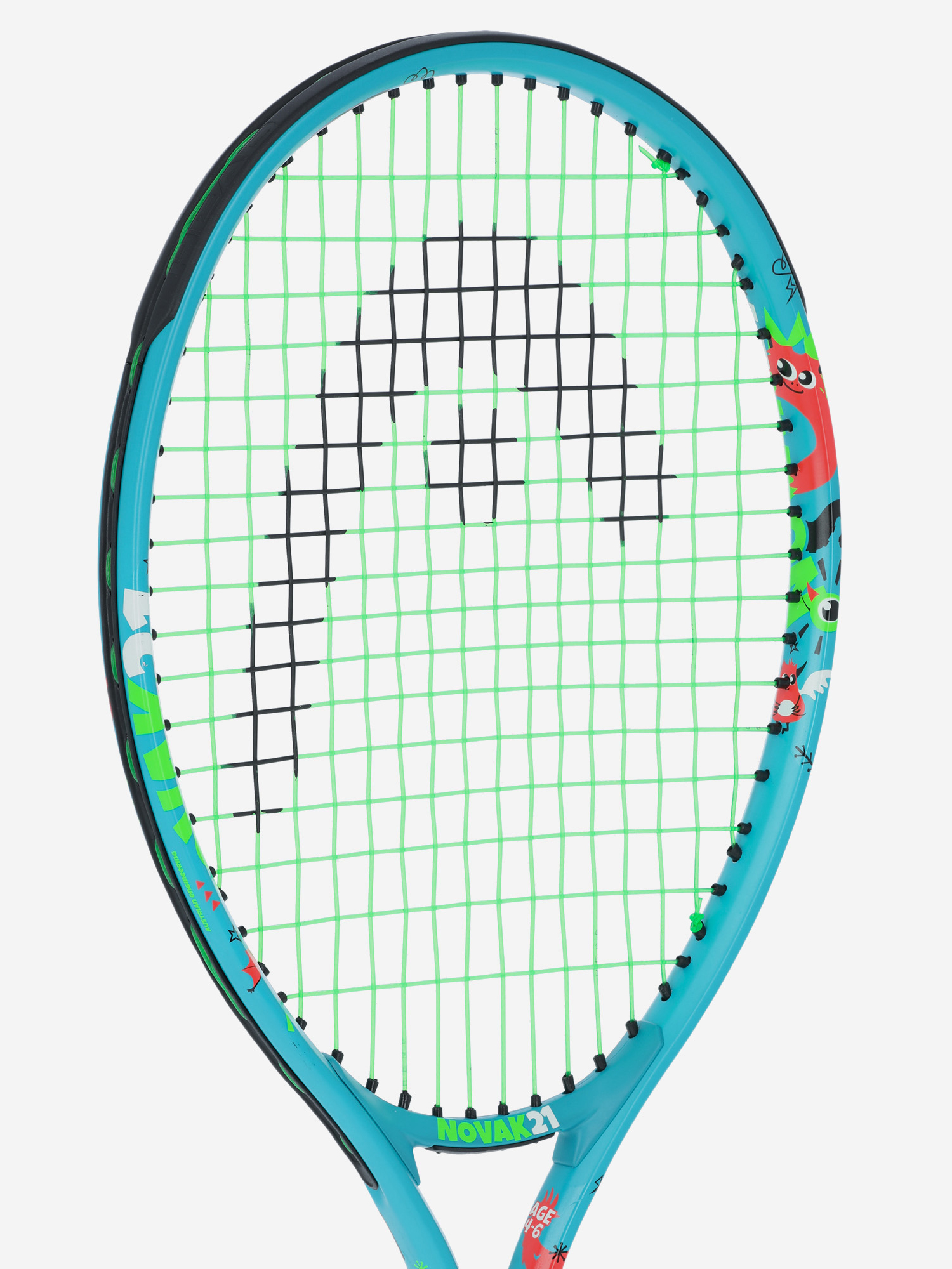 фото Ракетка для большого тенниса детская head novak 21", голубой