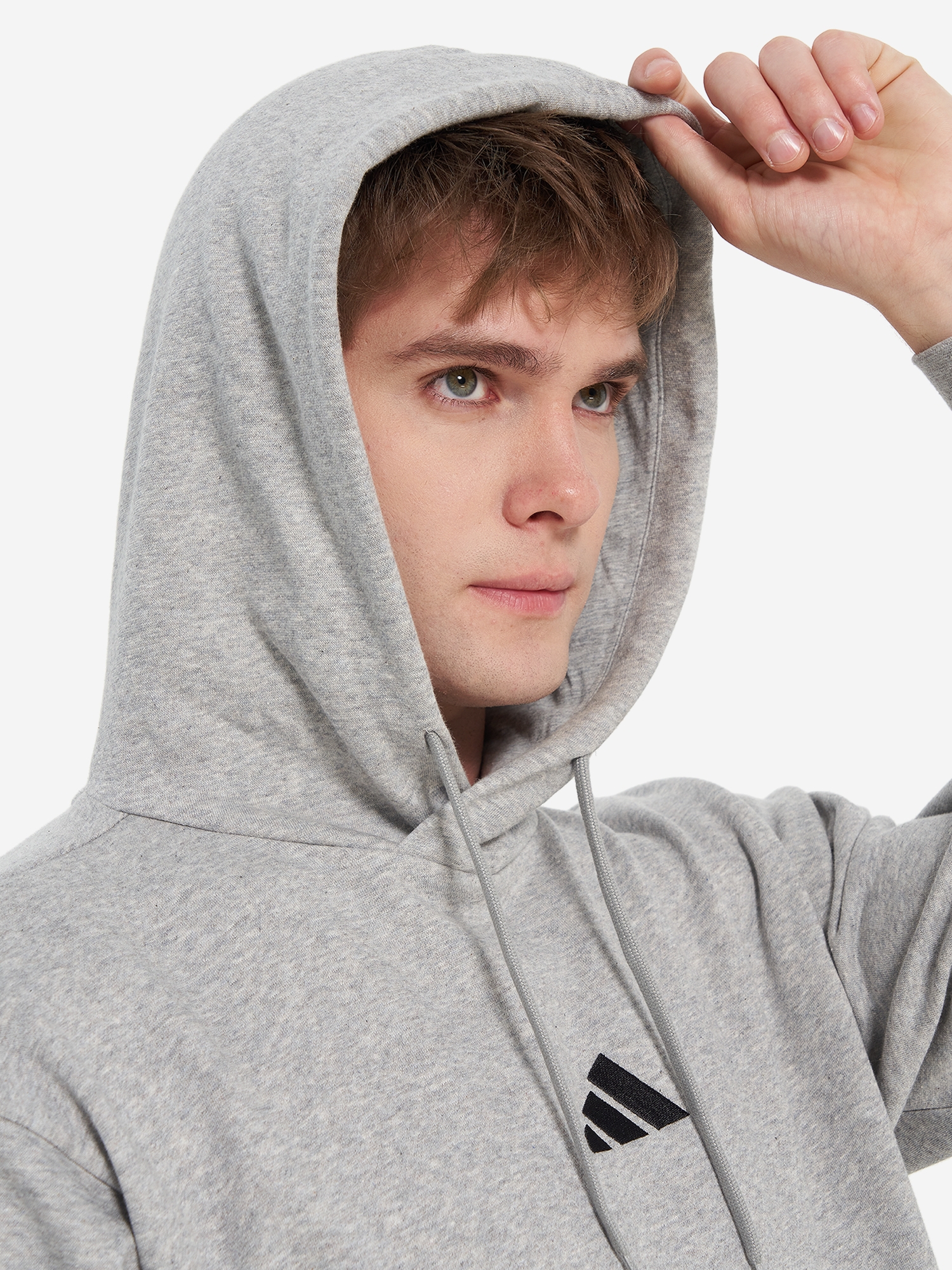 фото Худи мужское adidas feelcozy, серый