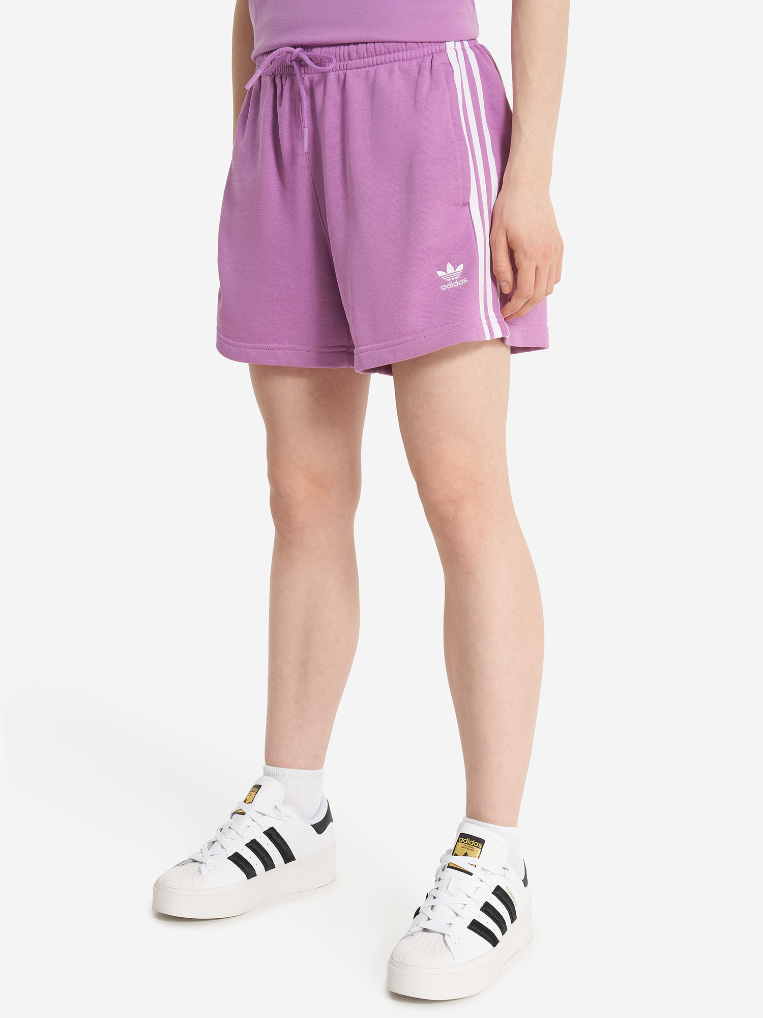 фото Шорты женские adidas, фиолетовый