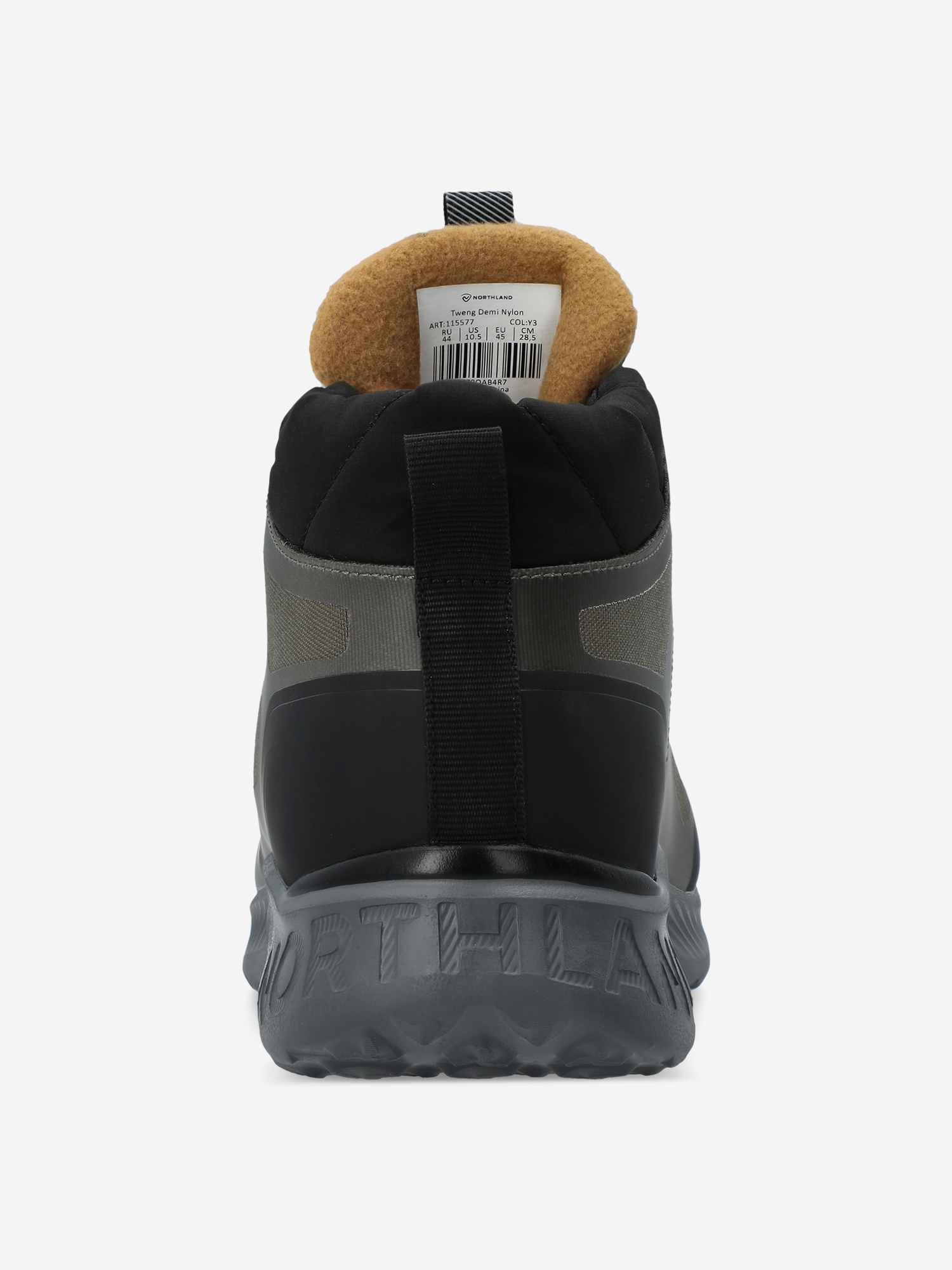 фото Ботинки утепленные мужские northland tweng demi nylon, зеленый
