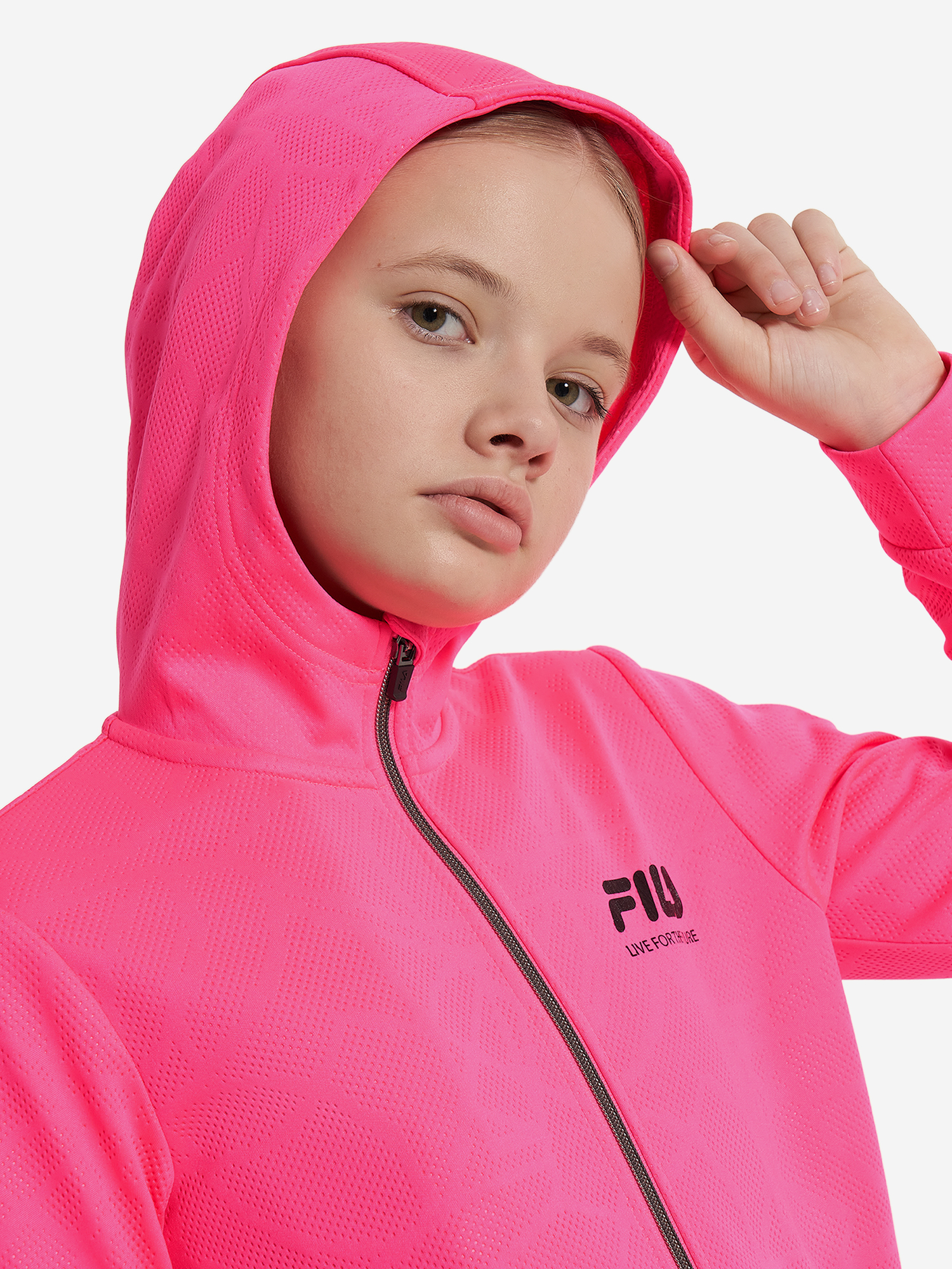 фото Толстовка для девочек fila, розовый