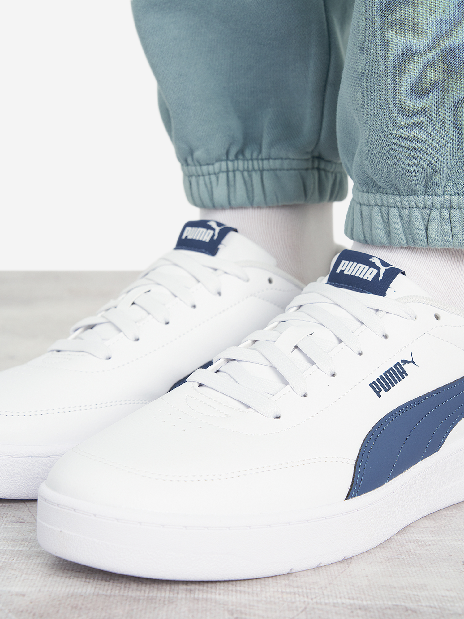 фото Кеды мужские puma court classic clean, белый