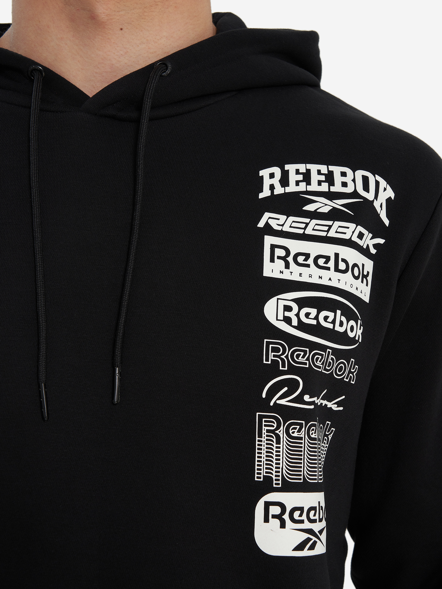 фото Худи мужское reebok sebastian, черный