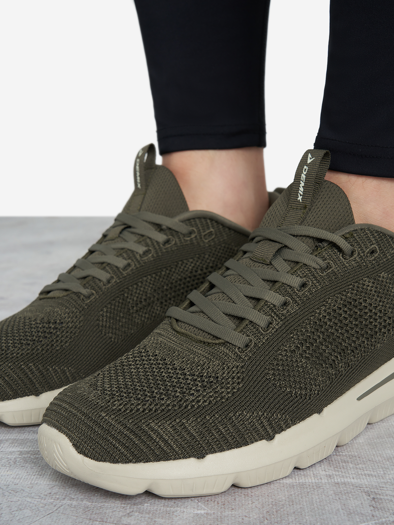 фото Кроссовки мужские demix burn knit, зеленый