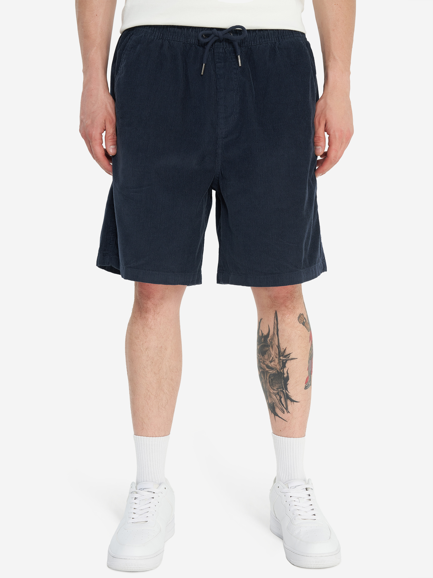 фото Шорты мужские quiksilver taxer cord, синий