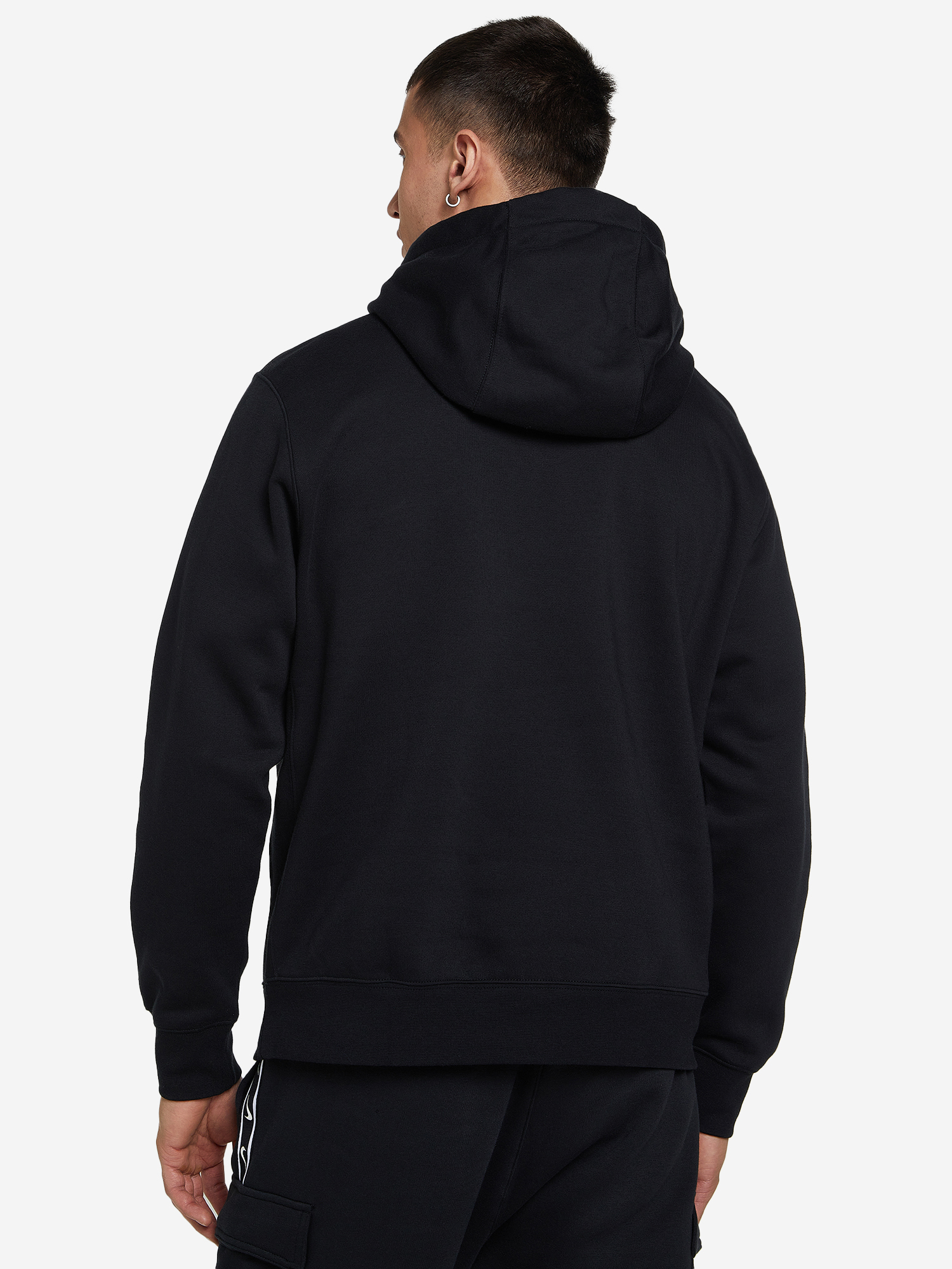 фото Худи мужское nike sportswear club fleece, черный