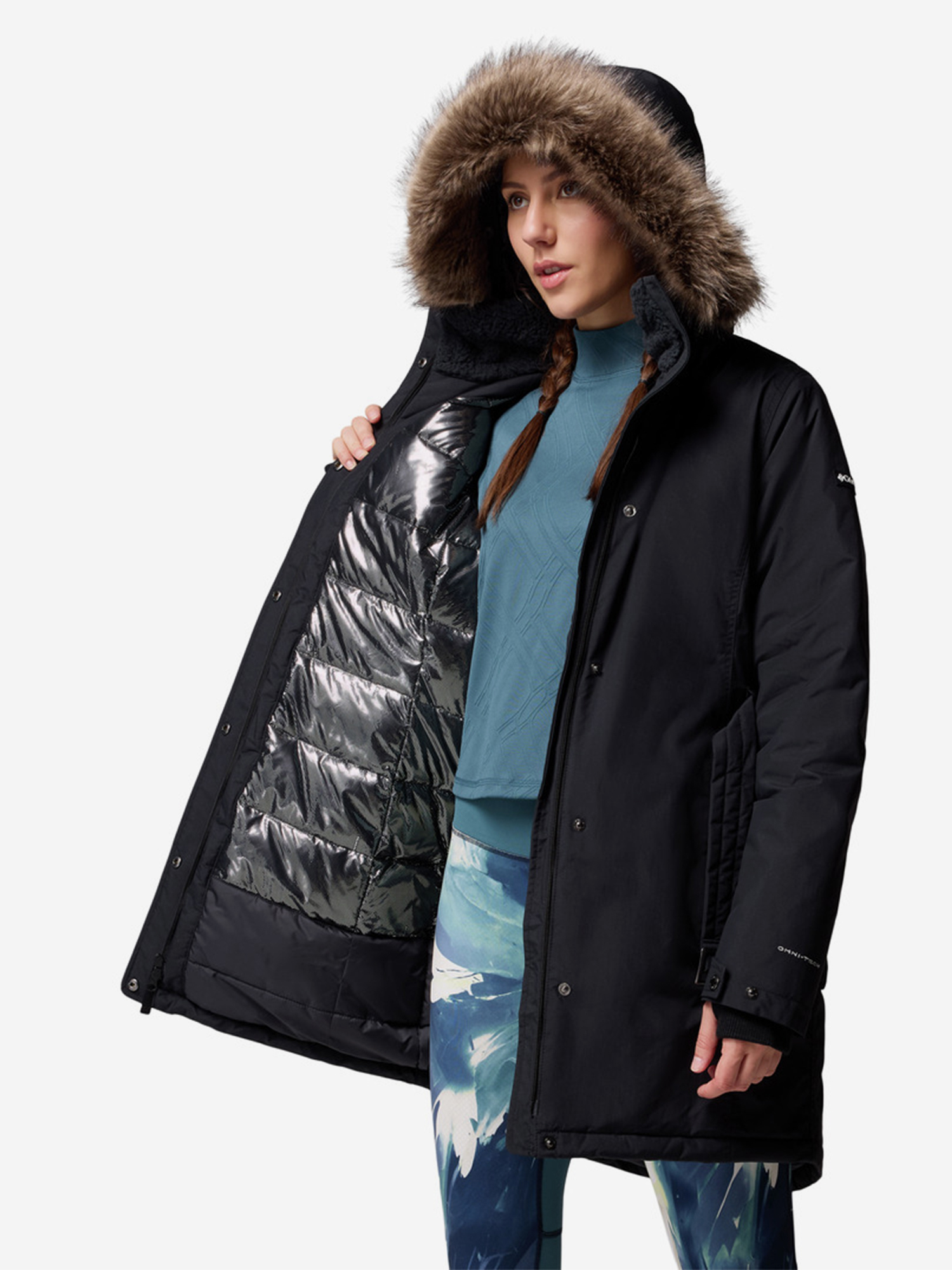 фото Парка женская columbia icelandite ii parka, черный