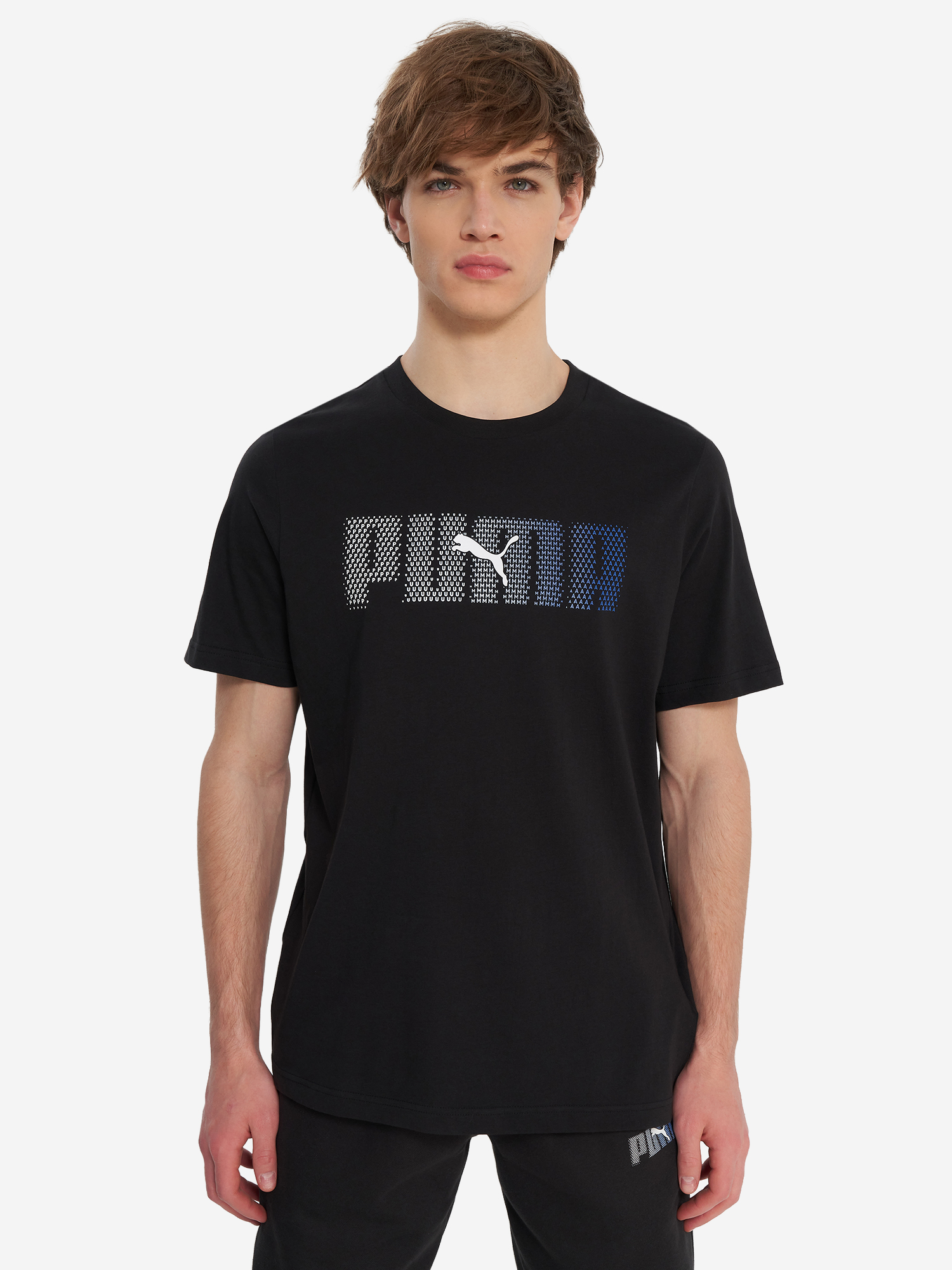 фото Футболка мужская puma ess logo lab, черный