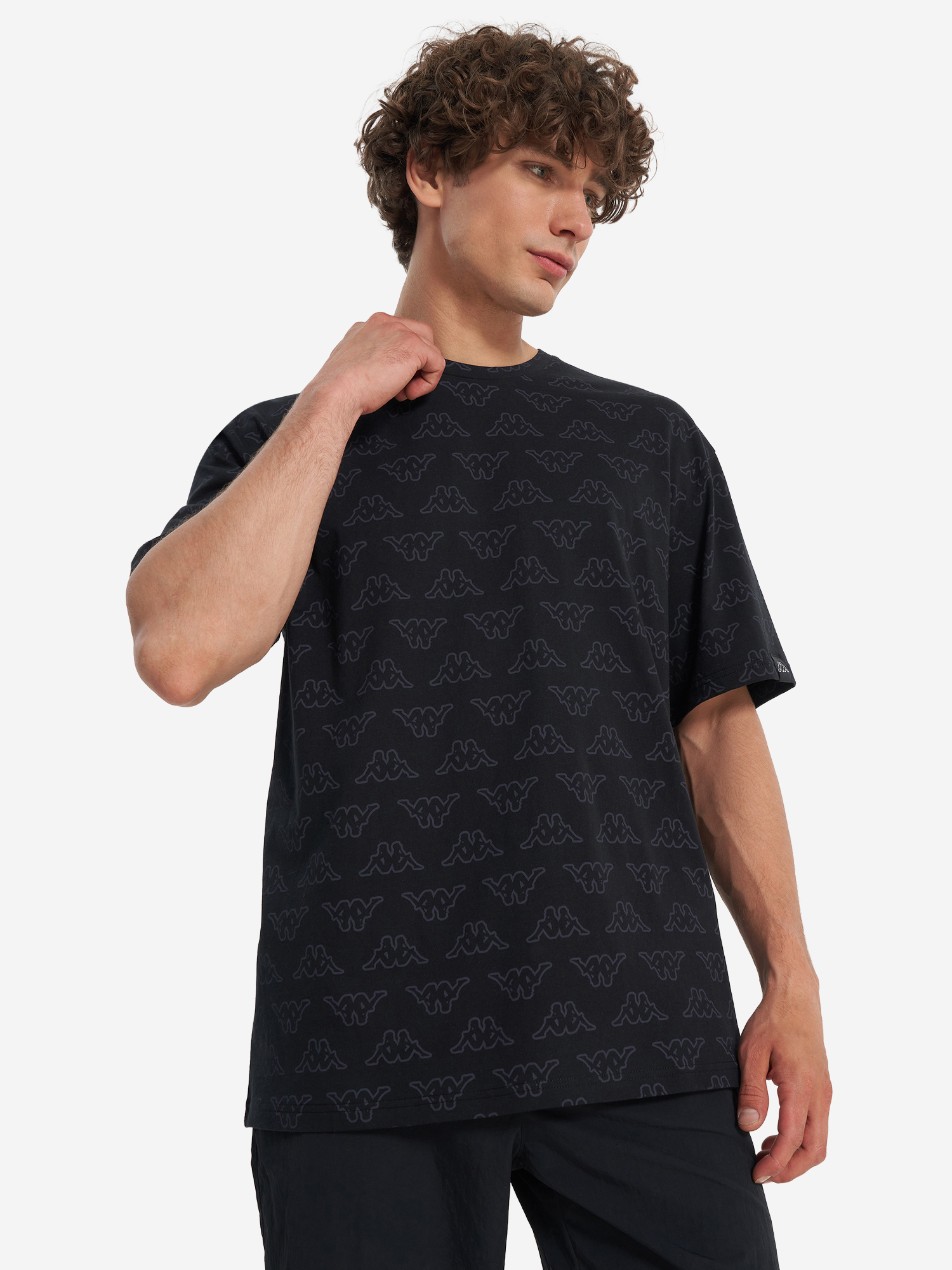 Футболка мужская Kappa, Черный 
Футболка мужская Kappa, Черный