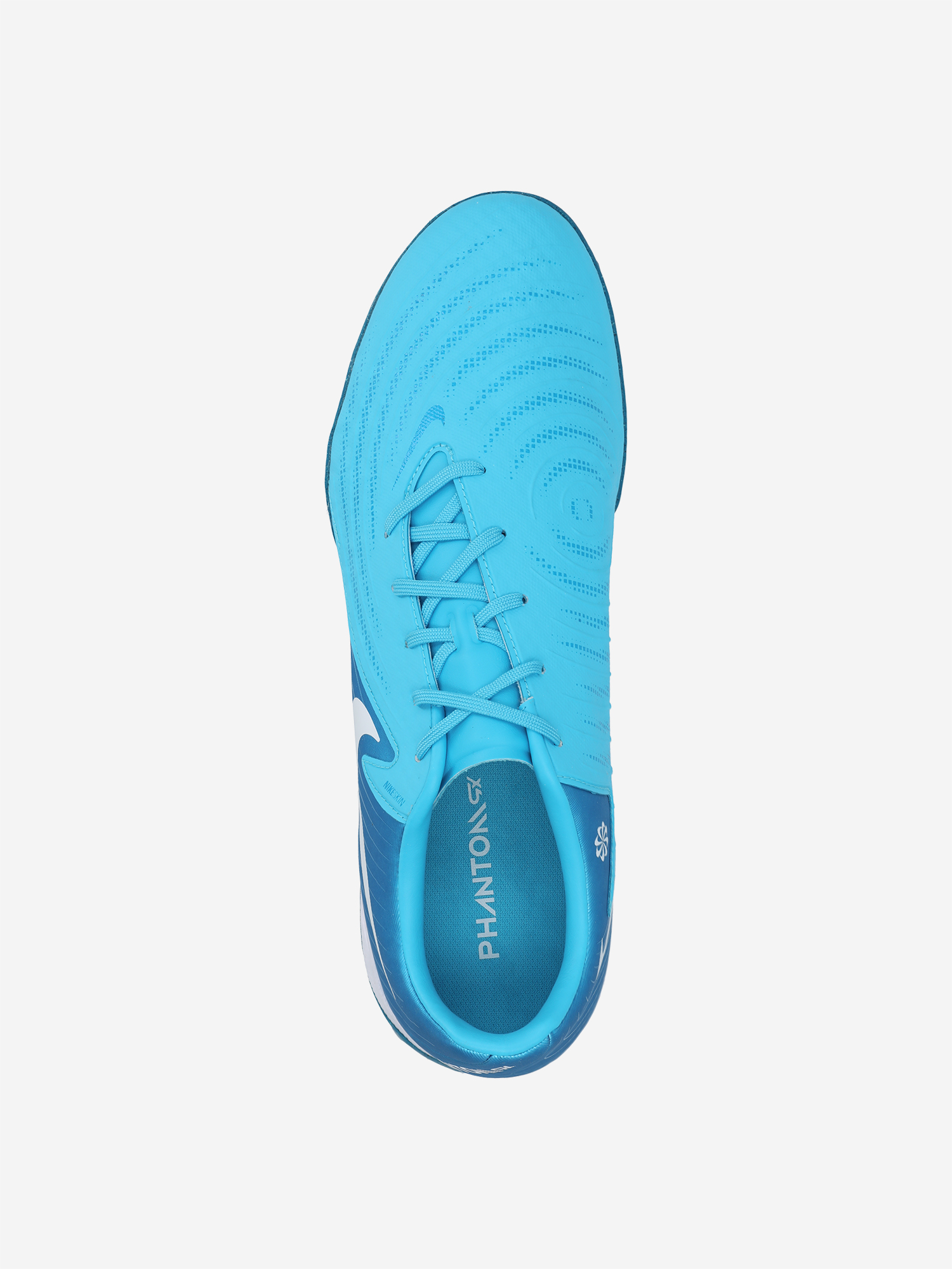 фото Бутсы мужские nike phantom gx ii academy tf, голубой