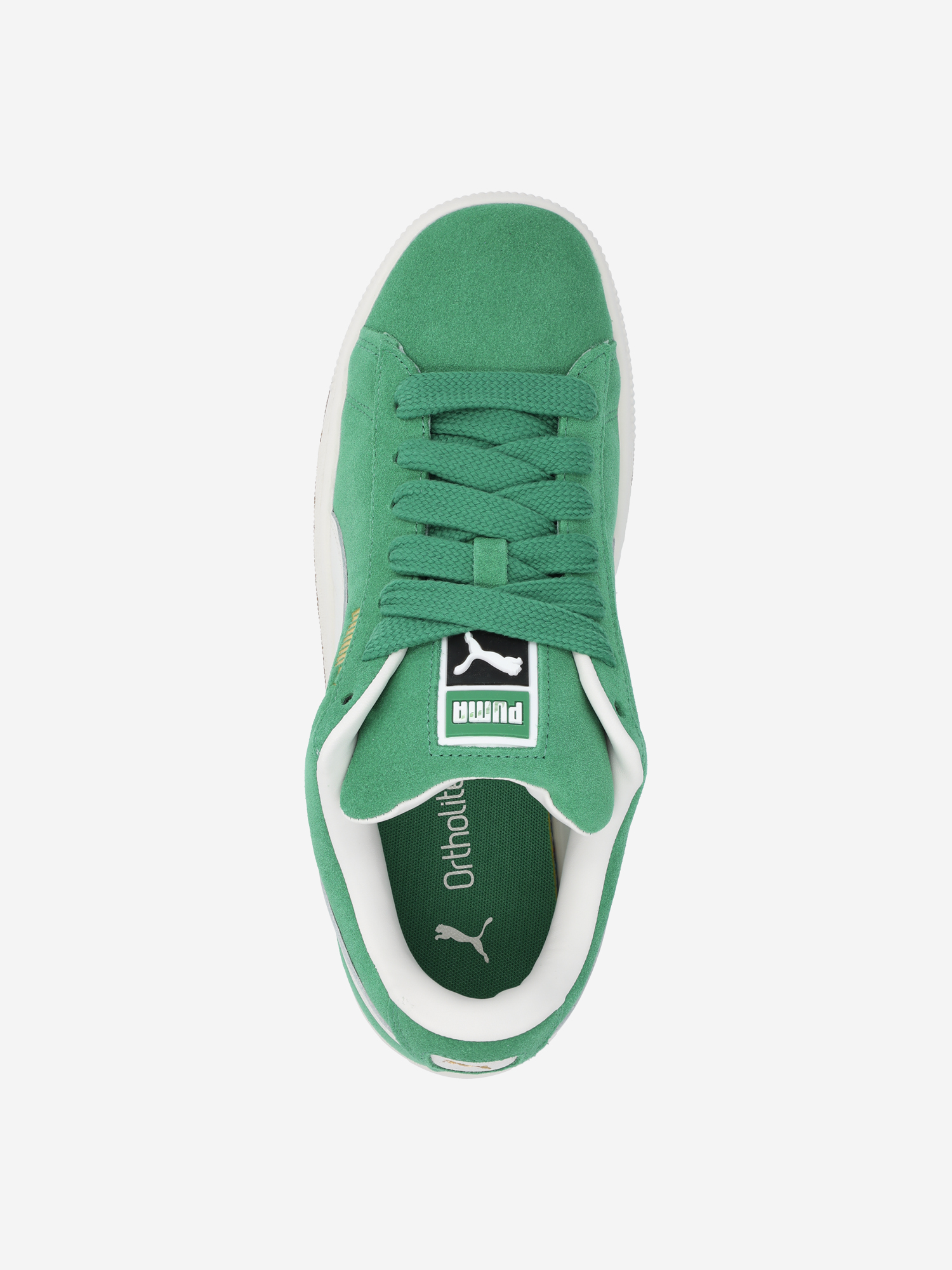 фото Кроссовки женские puma suede xl, зеленый