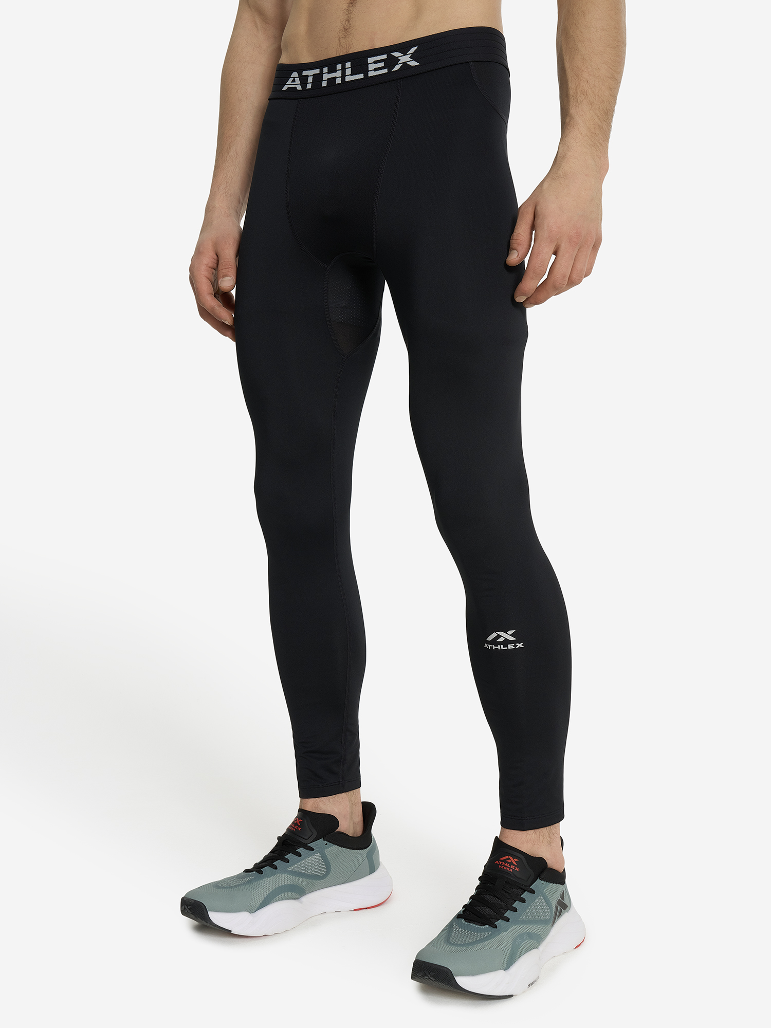 фото Тайтсы компрессионные мужские athlex, черный