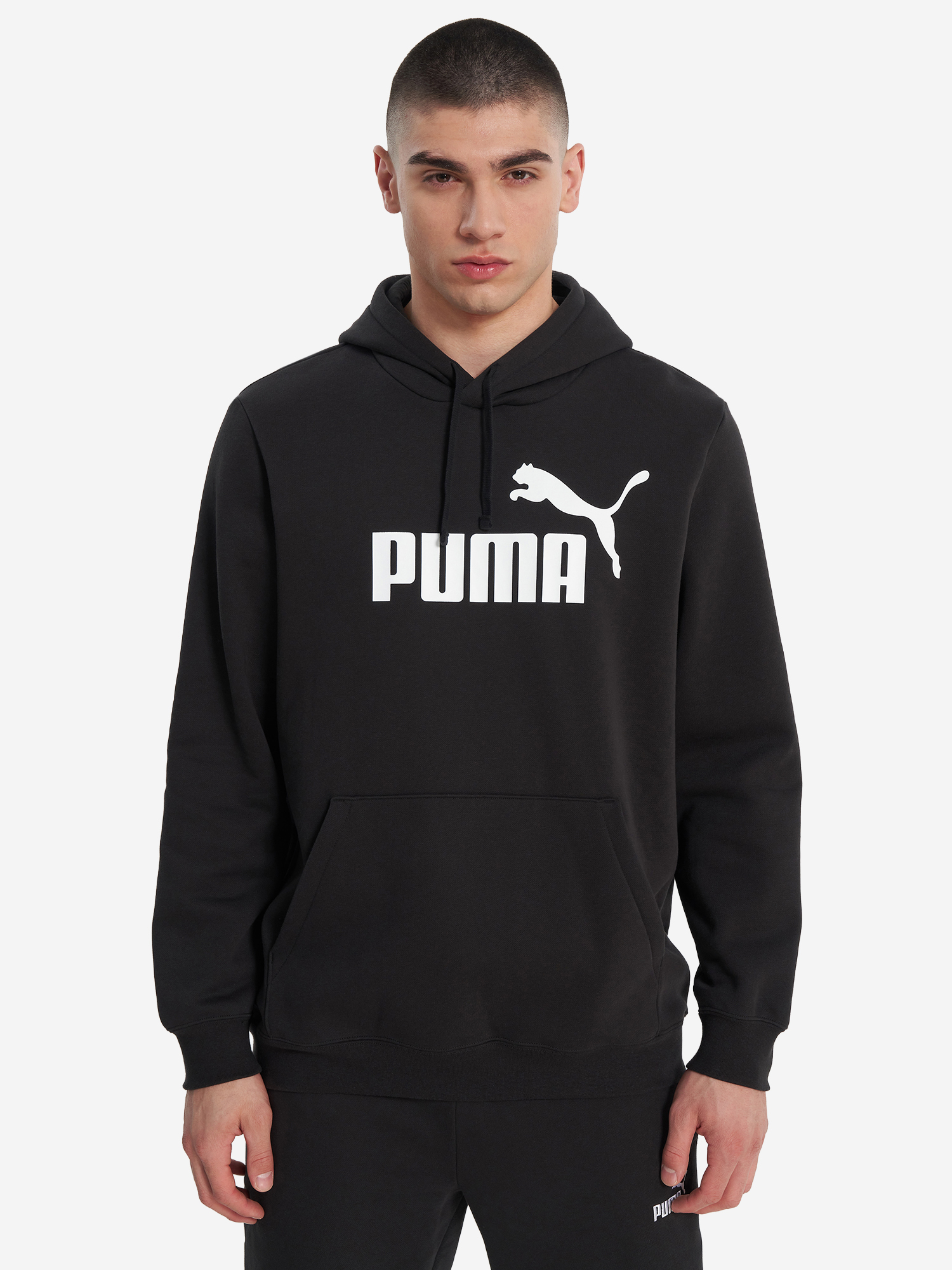 фото Худи мужское puma ess no. 1 logo, черный