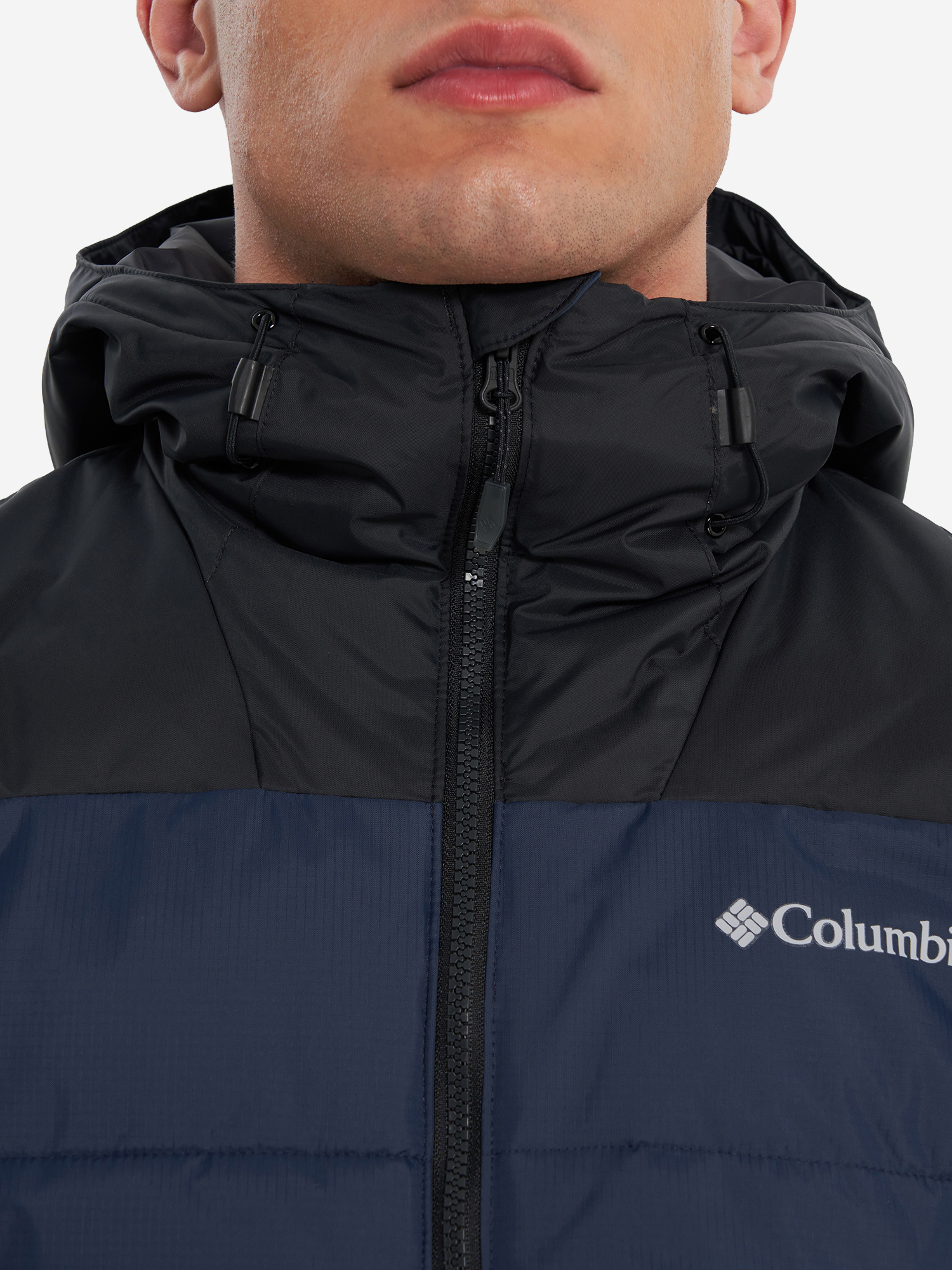 фото Пуховик мужской columbia woolly hollow iii jacket, синий