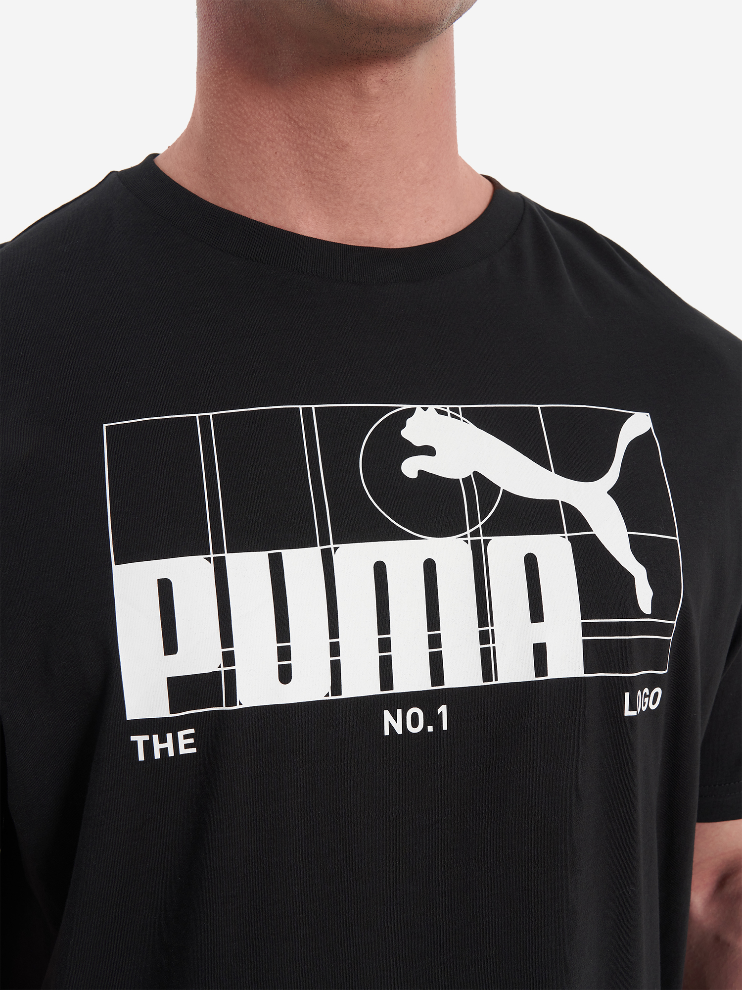фото Футболка мужская puma graphic no.1 logo, черный