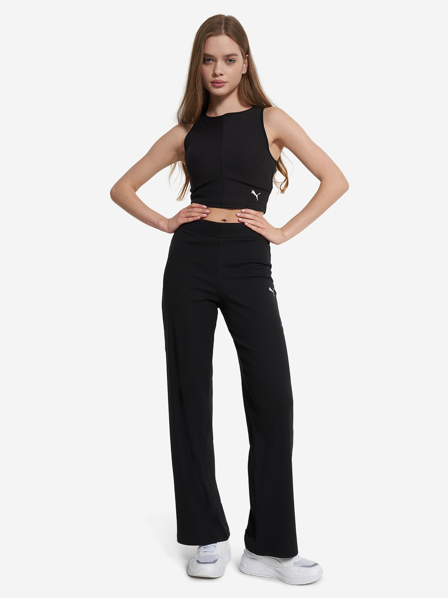 фото Майка женская puma wardrobe ess, черный