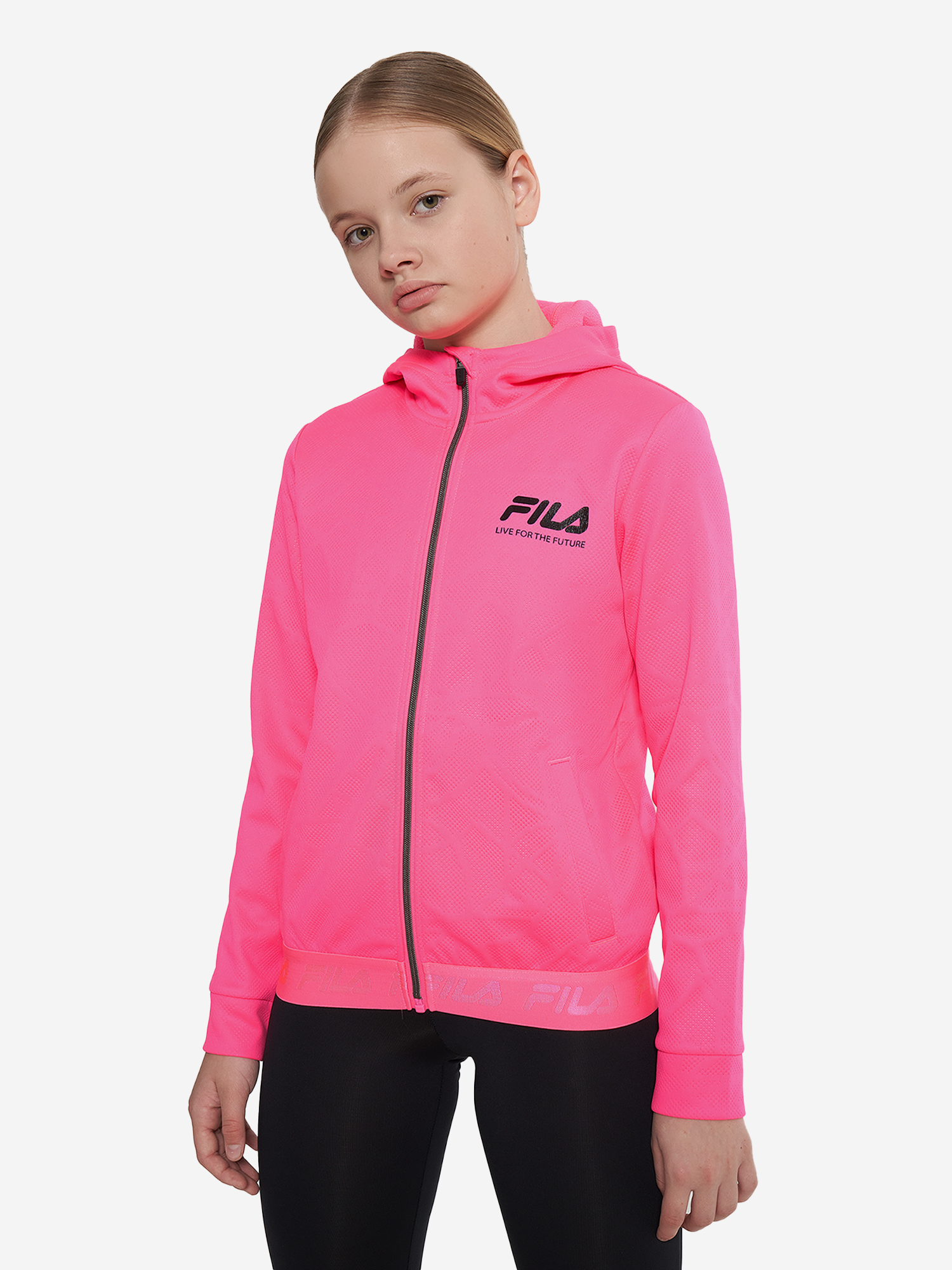 фото Толстовка для девочек fila, розовый