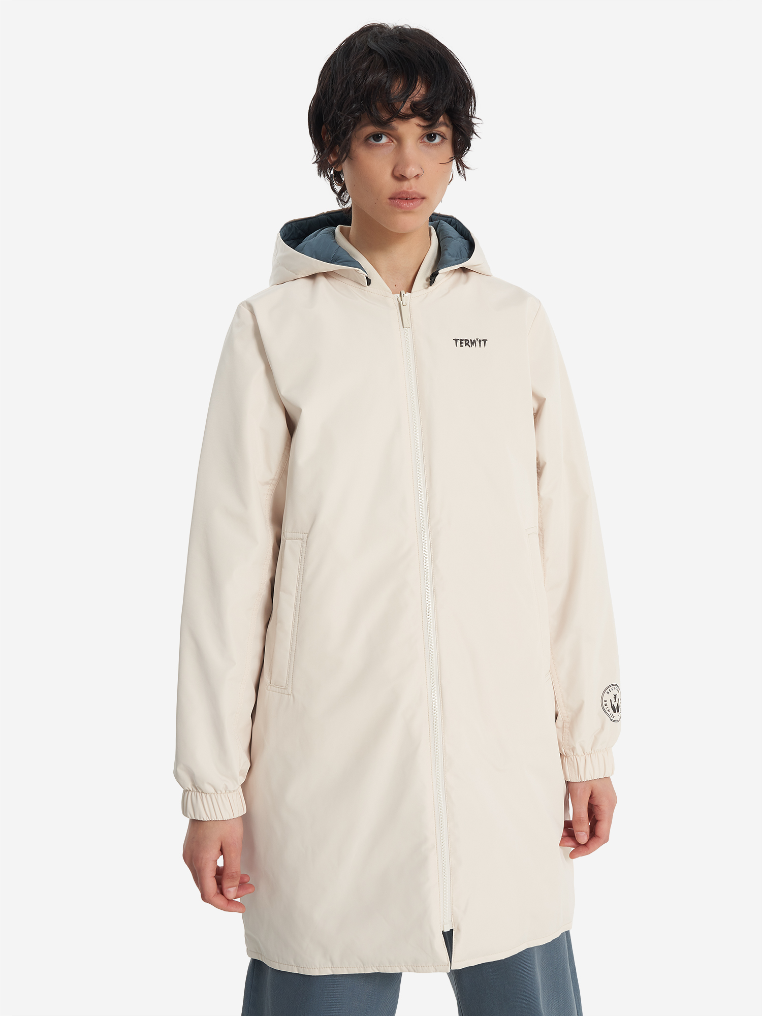 фото Куртка утепленная двусторонняя женская termit, бежевый