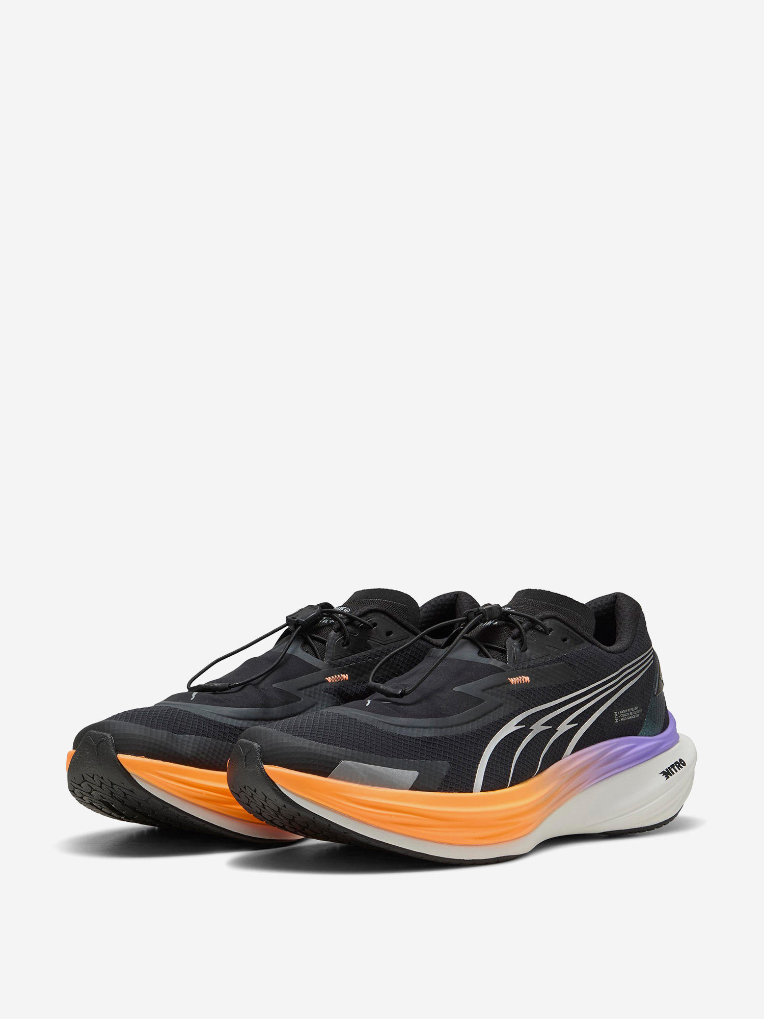 фото Кроссовки мужские puma deviate nitro 3 wtr+, черный