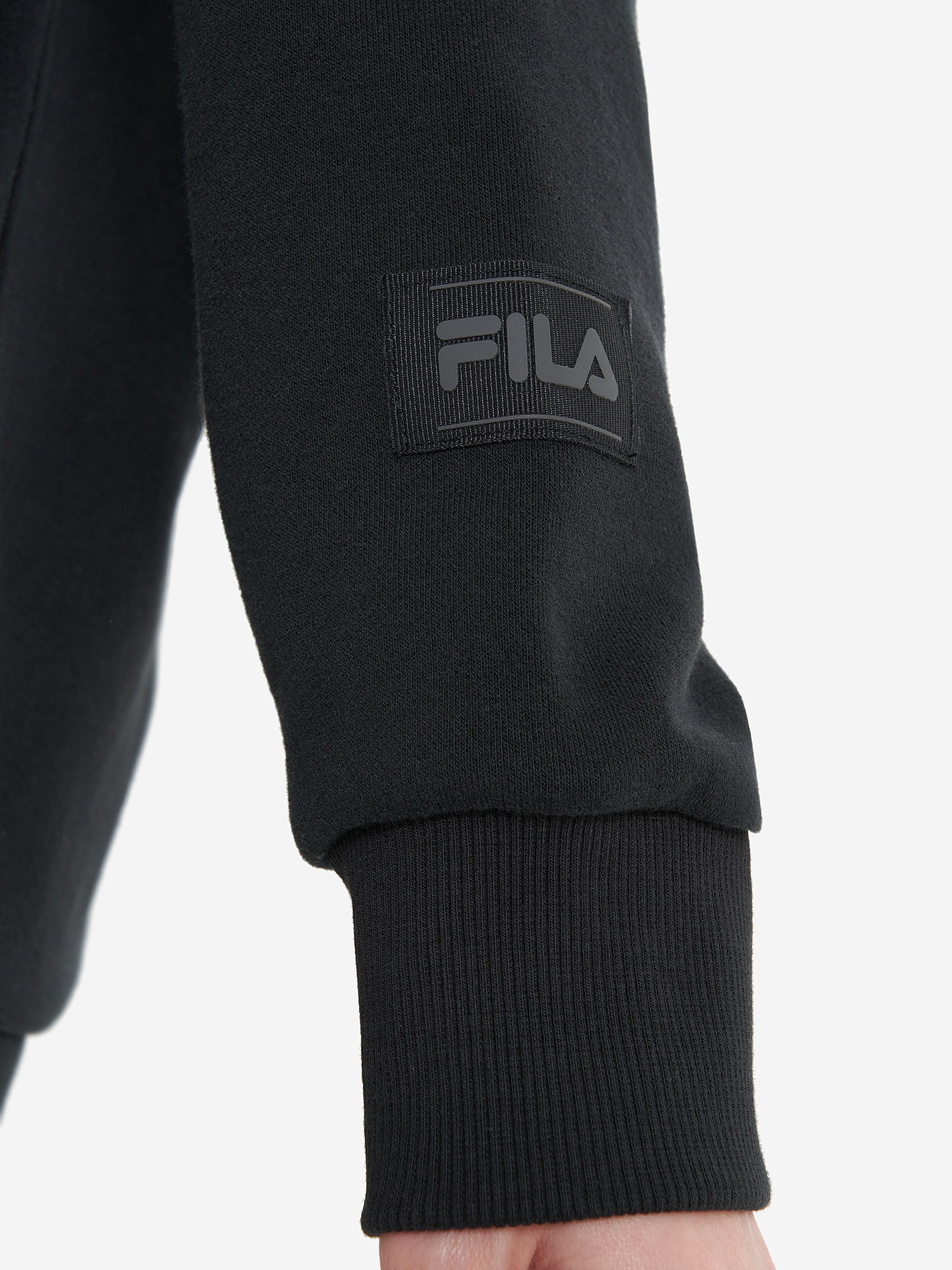 фото Худи женское оверсайз fila, черный