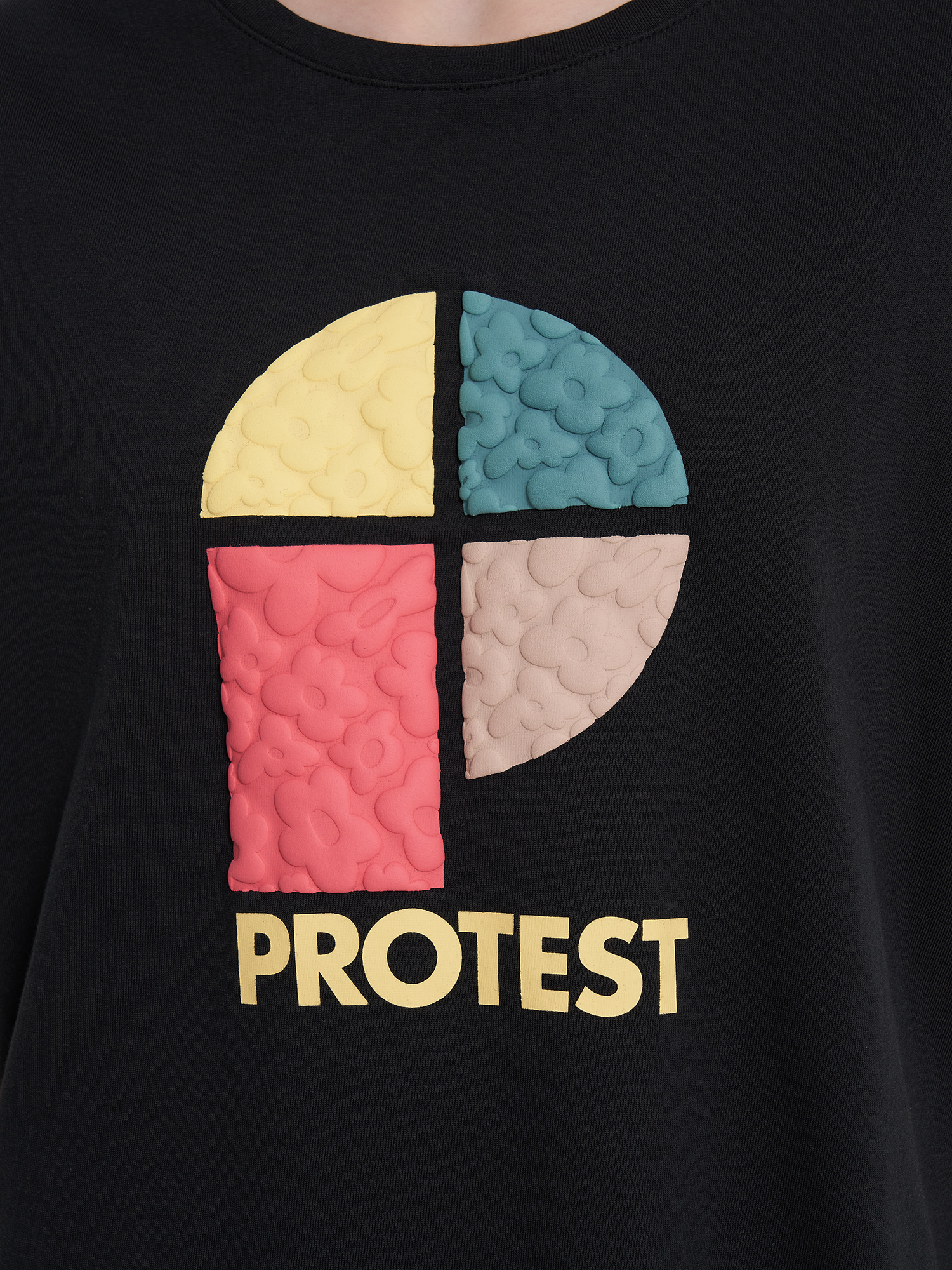 фото Футболка для девочек protest, черный