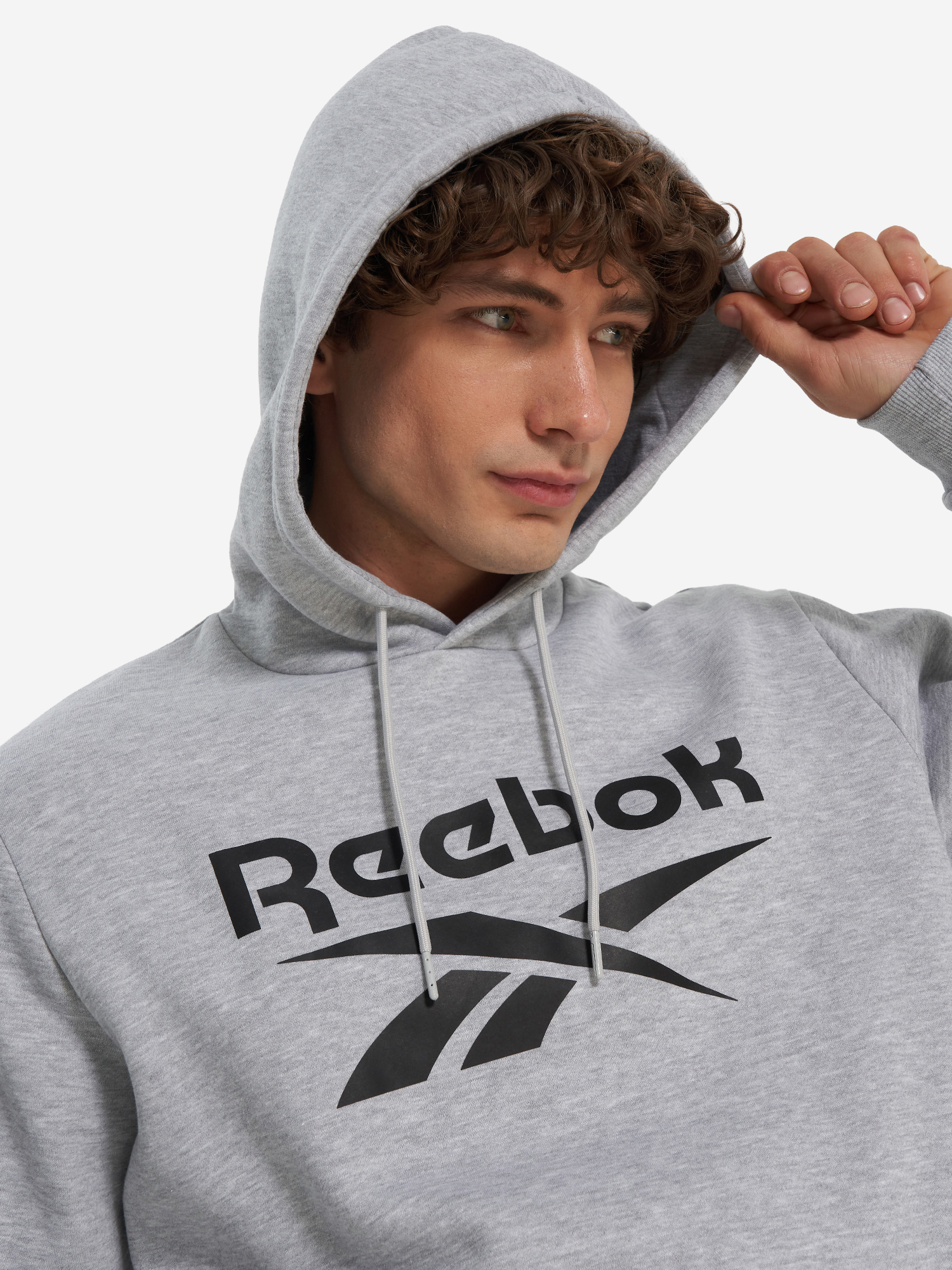 фото Худи мужское reebok victor, серый