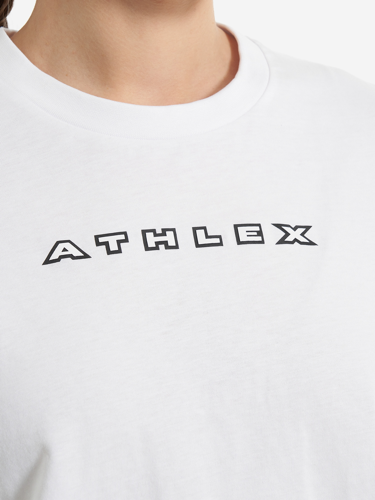 фото Футболка женская оверсайз athlex, белый