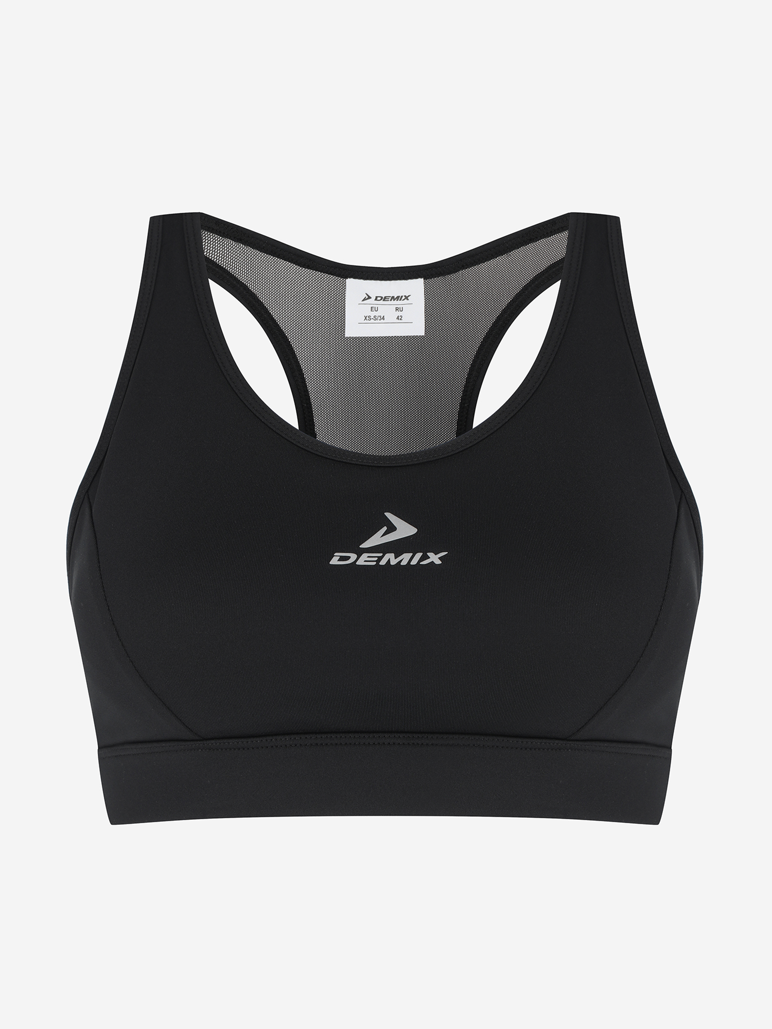 фото Топ бра спортивный demix activemove urban mesh back, черный