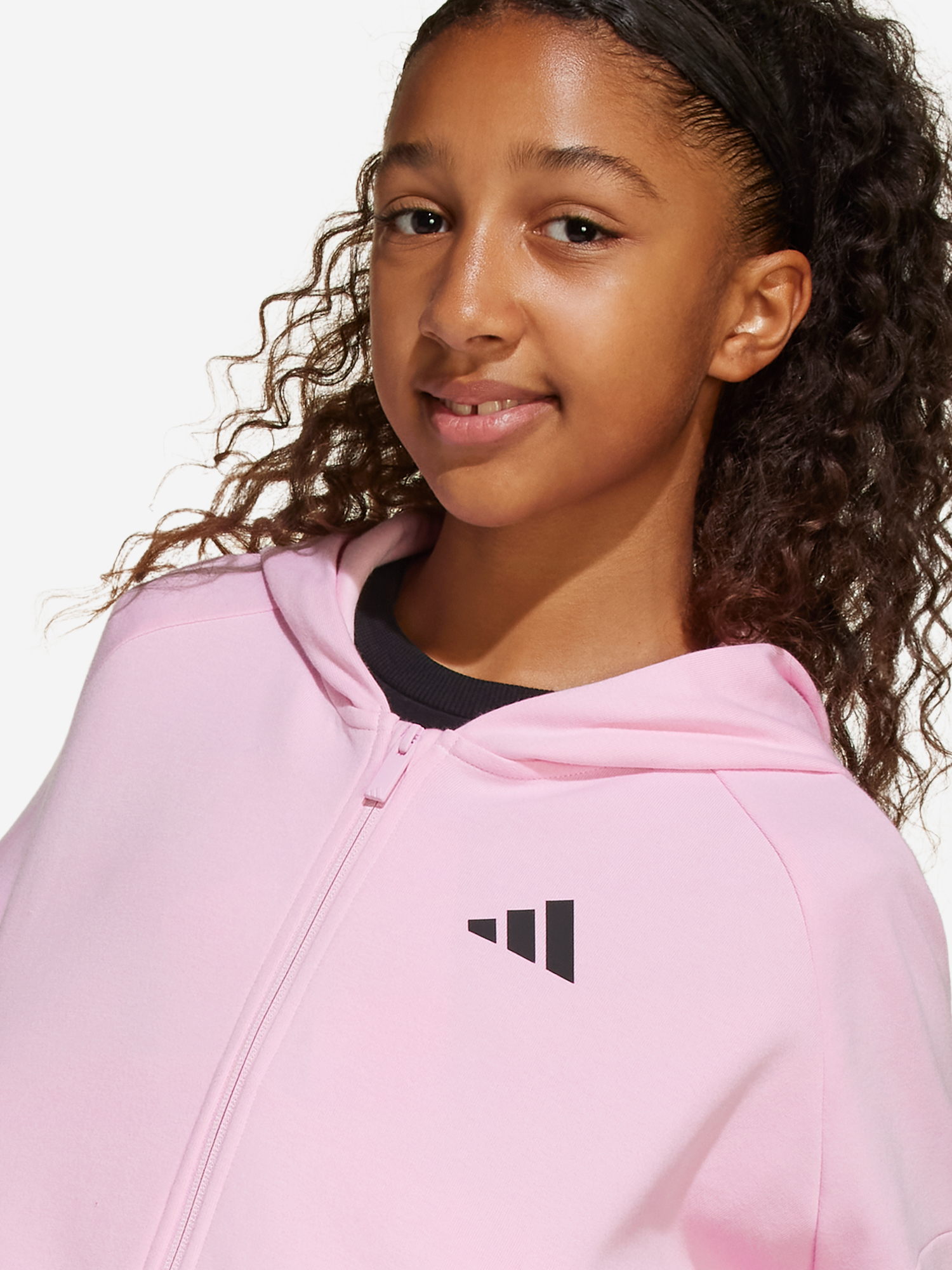 фото Толстовка для девочек adidas, розовый